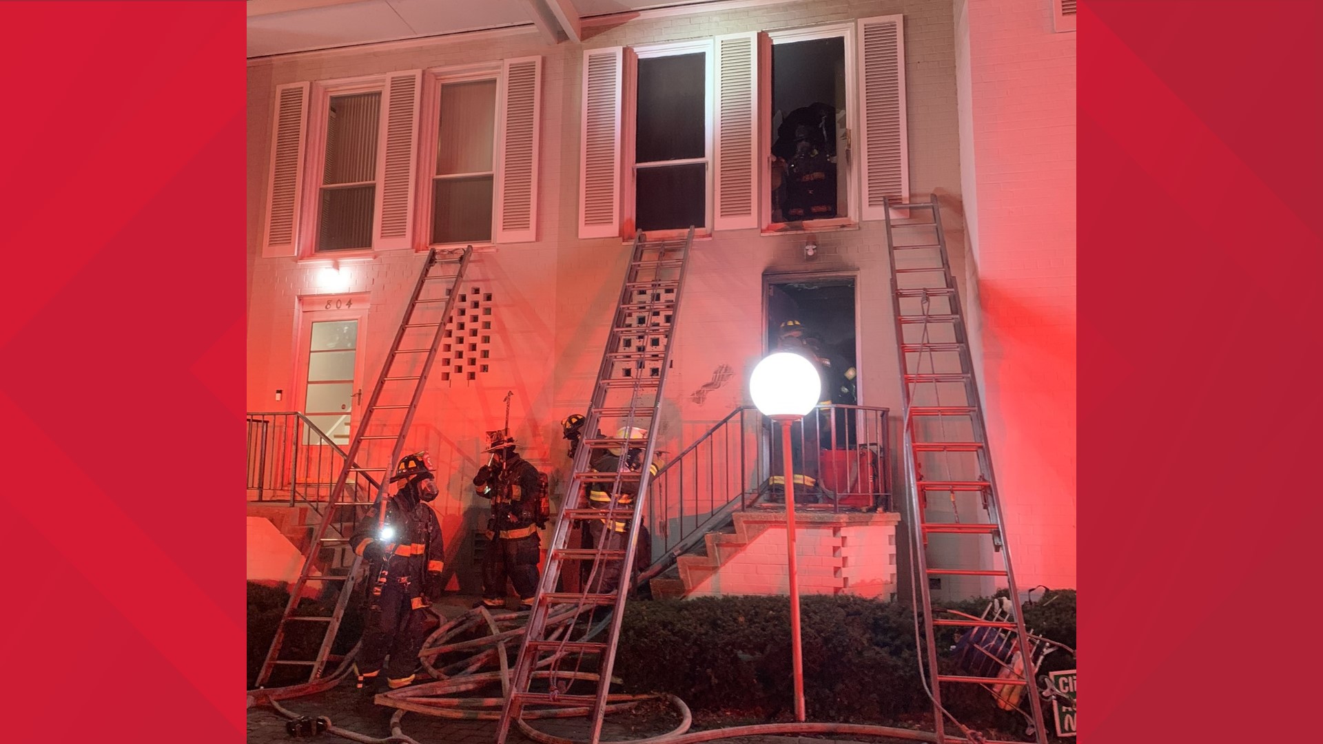 A fire in Southwest D.C. lead a woman and a firefighter to be transported to the hospital with non-life threatening injuries.