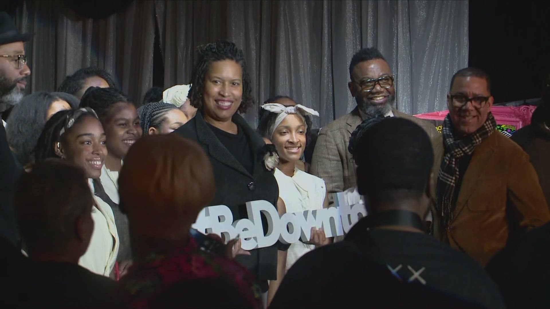 Mayor Muriel Bowser led an event called "Welcome Black" at the Carlyle Room in Northwest. It showcased local Black performers and visual artists.