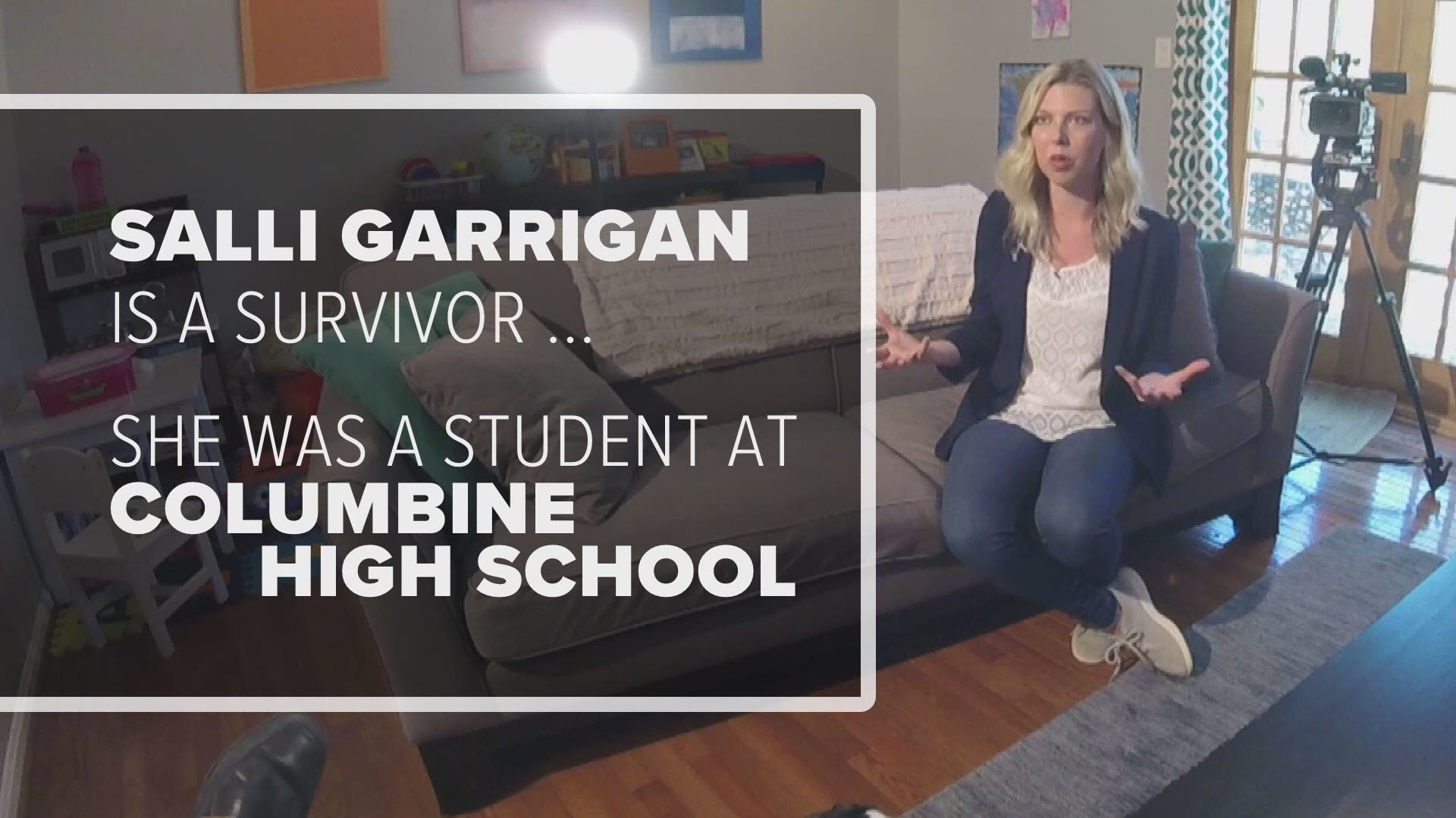 It was fifth period; A beautiful Spring day in Littleton, Colorado. And Salli Garrigan was just getting to choir class. As a theater-obsessed teenager, this was her "safe space." 

That's when the shooting began.