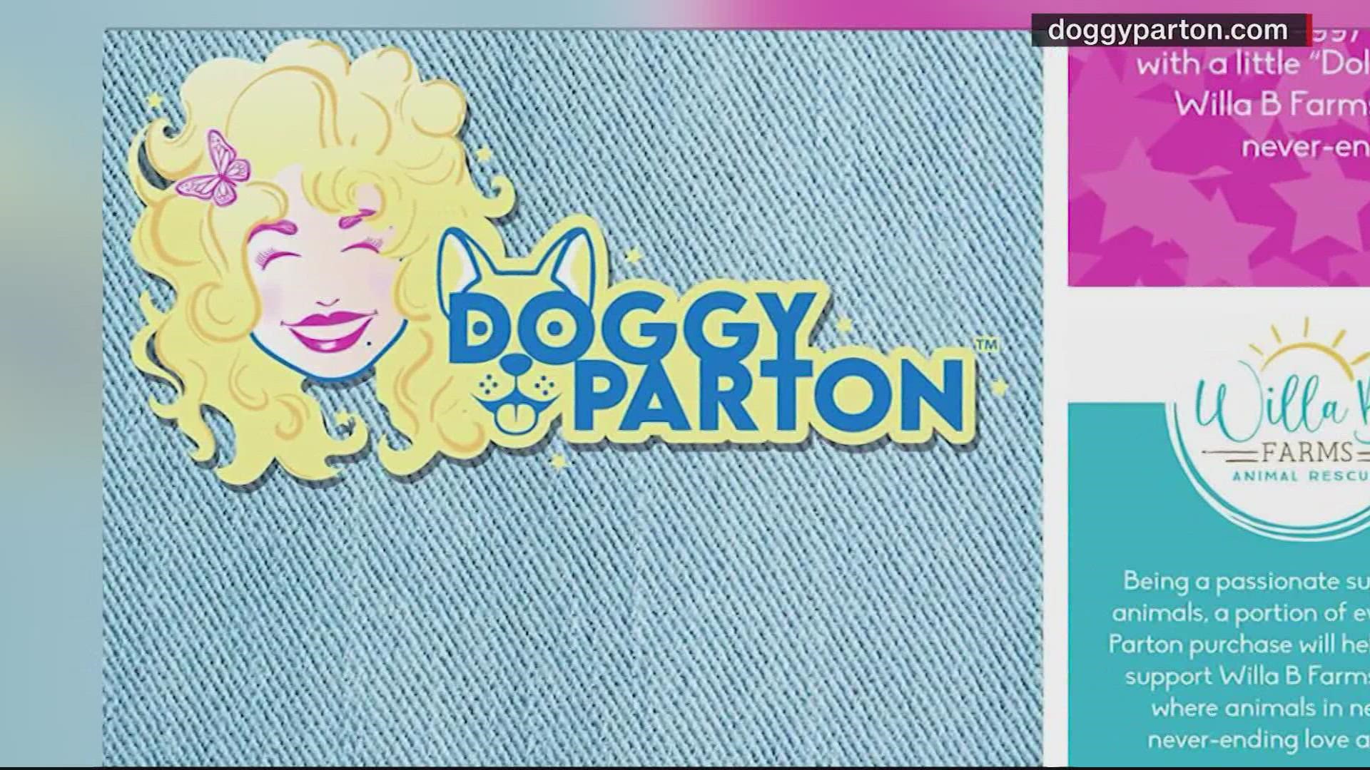 The Doggy Parton line lets your pet sparkle!