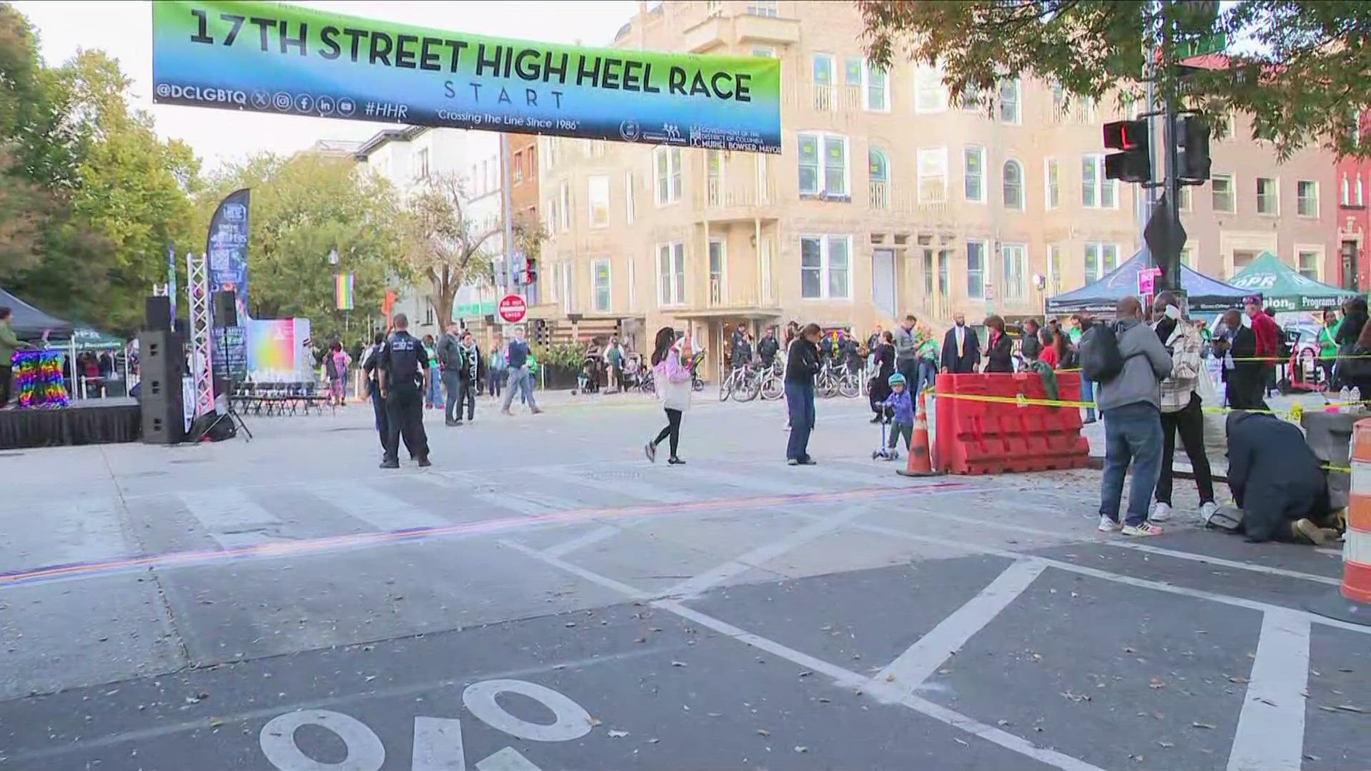 THE FESTIVITIES ARE TAKING PLACE ALONG 17TH STREET IN DUPONT CIRCLE.