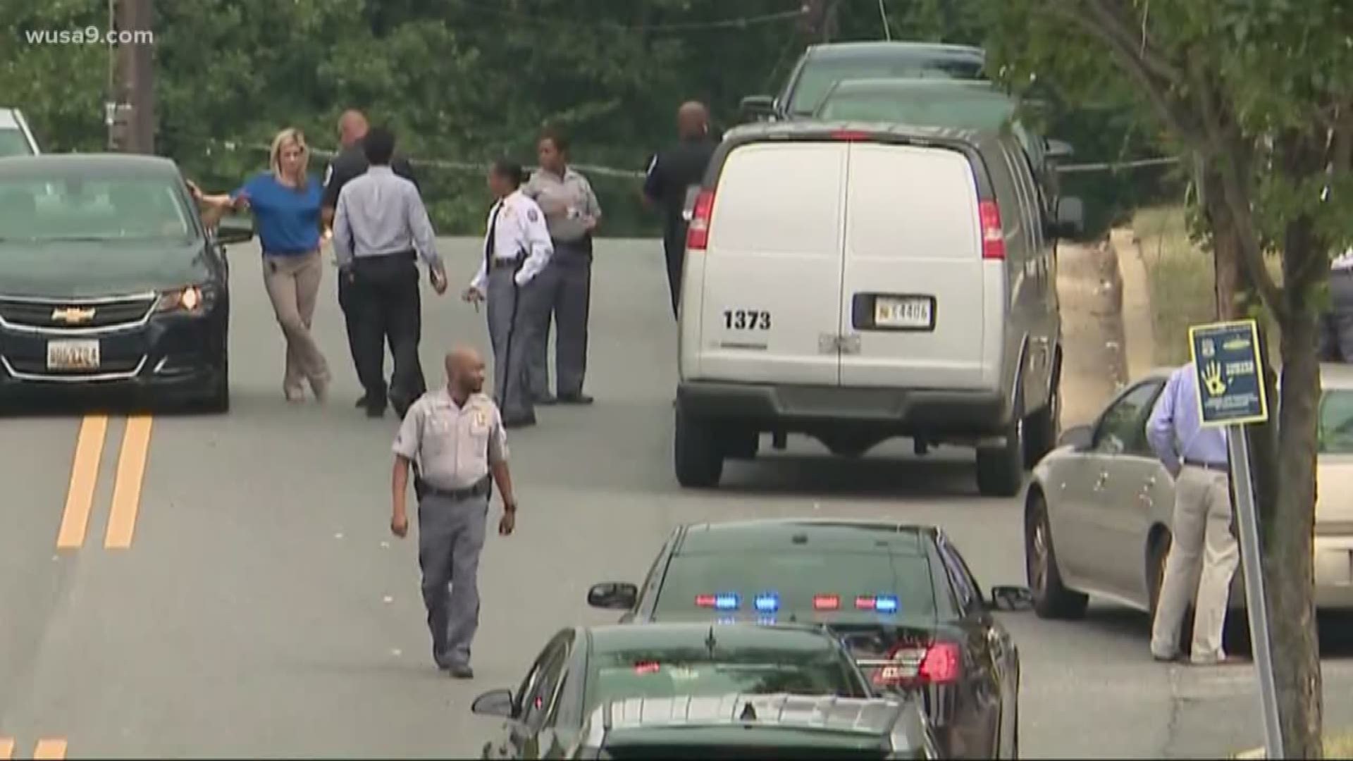 Police say a large group of people were fighting in Suitland after a funeral for a homicide victim. 
As officers responded -- they heard gun shots down the street. That's where they found the man in a car with serious injuries.