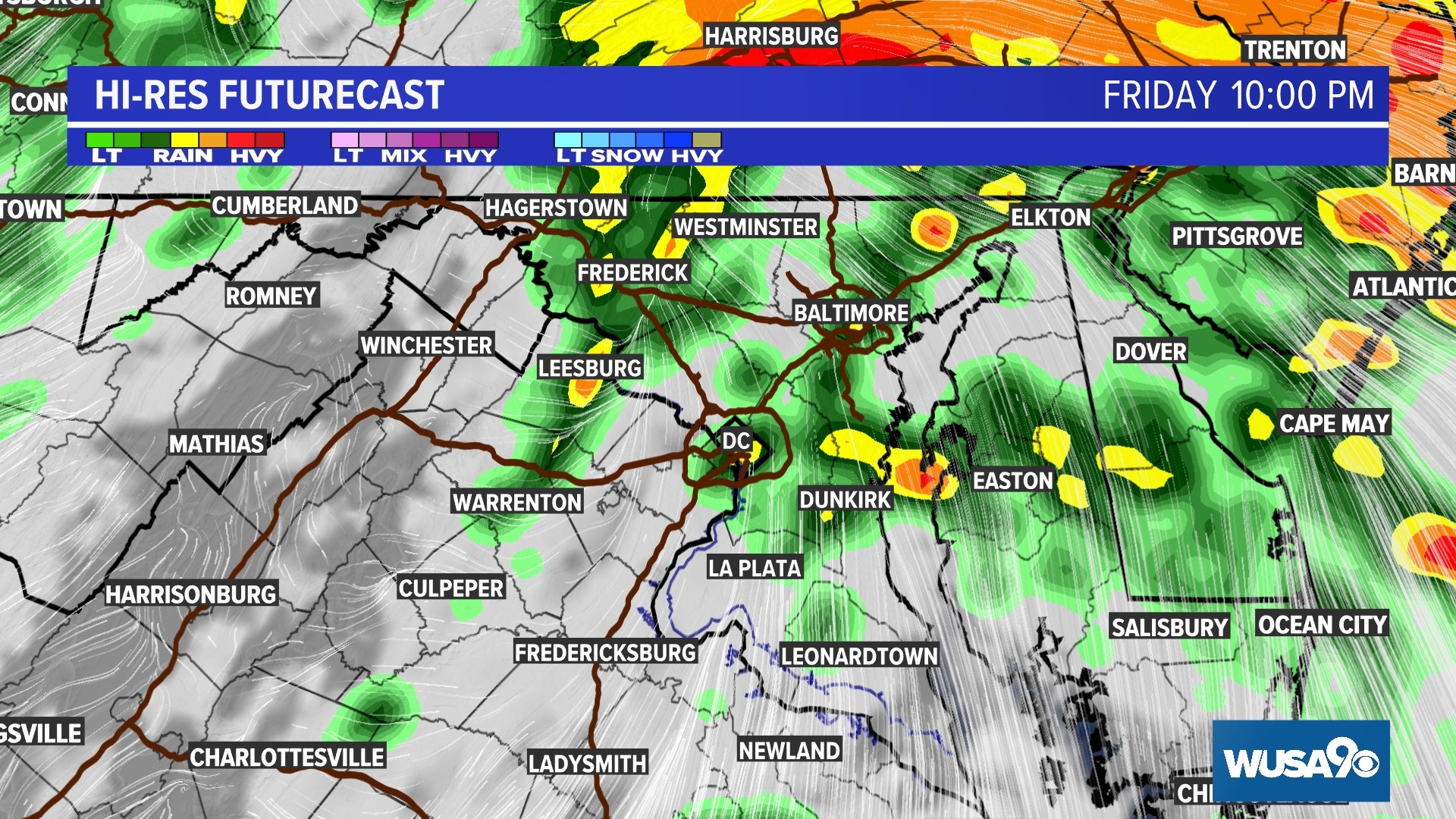 Timeline for rain in Washington, DC Friday | wusa9.com