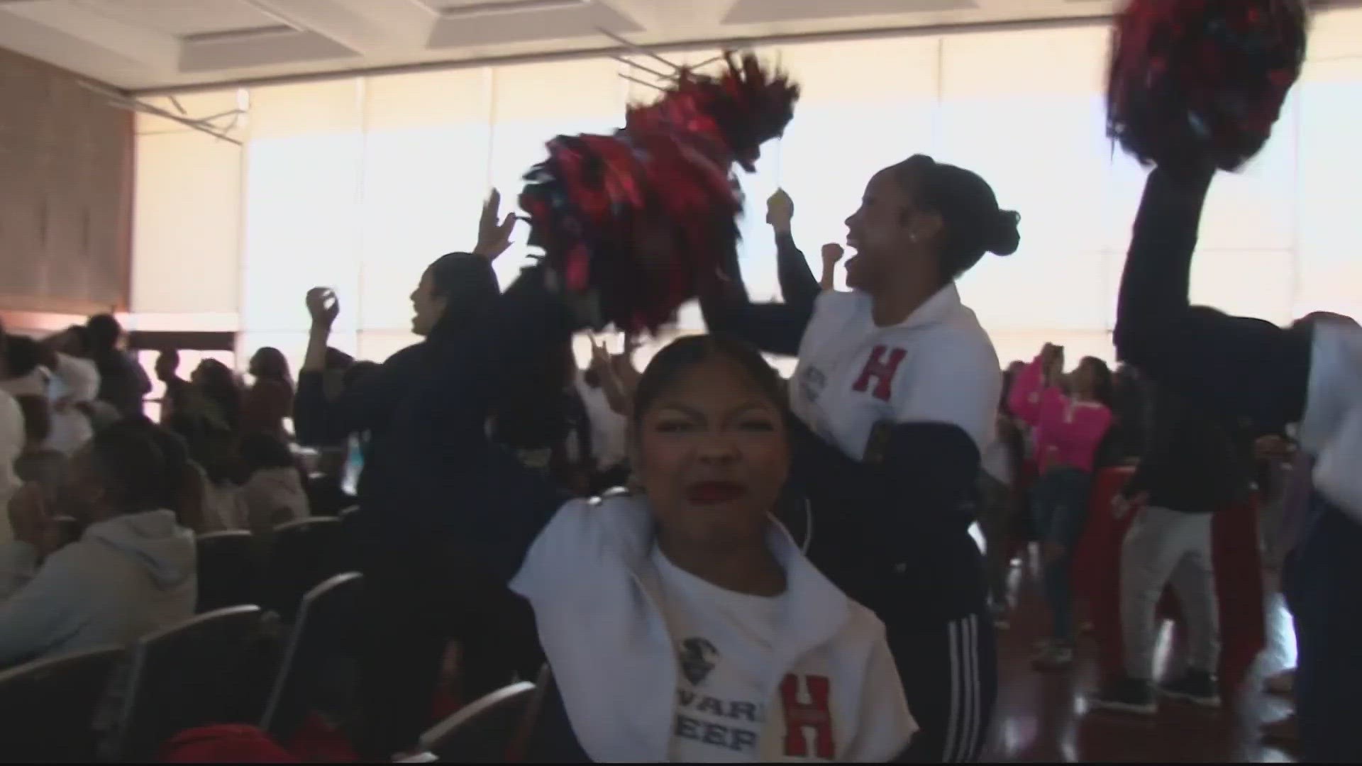 Despite today's NCAA tournament loss -- Howard University fans showed the team a LOT of love at watch parties today.