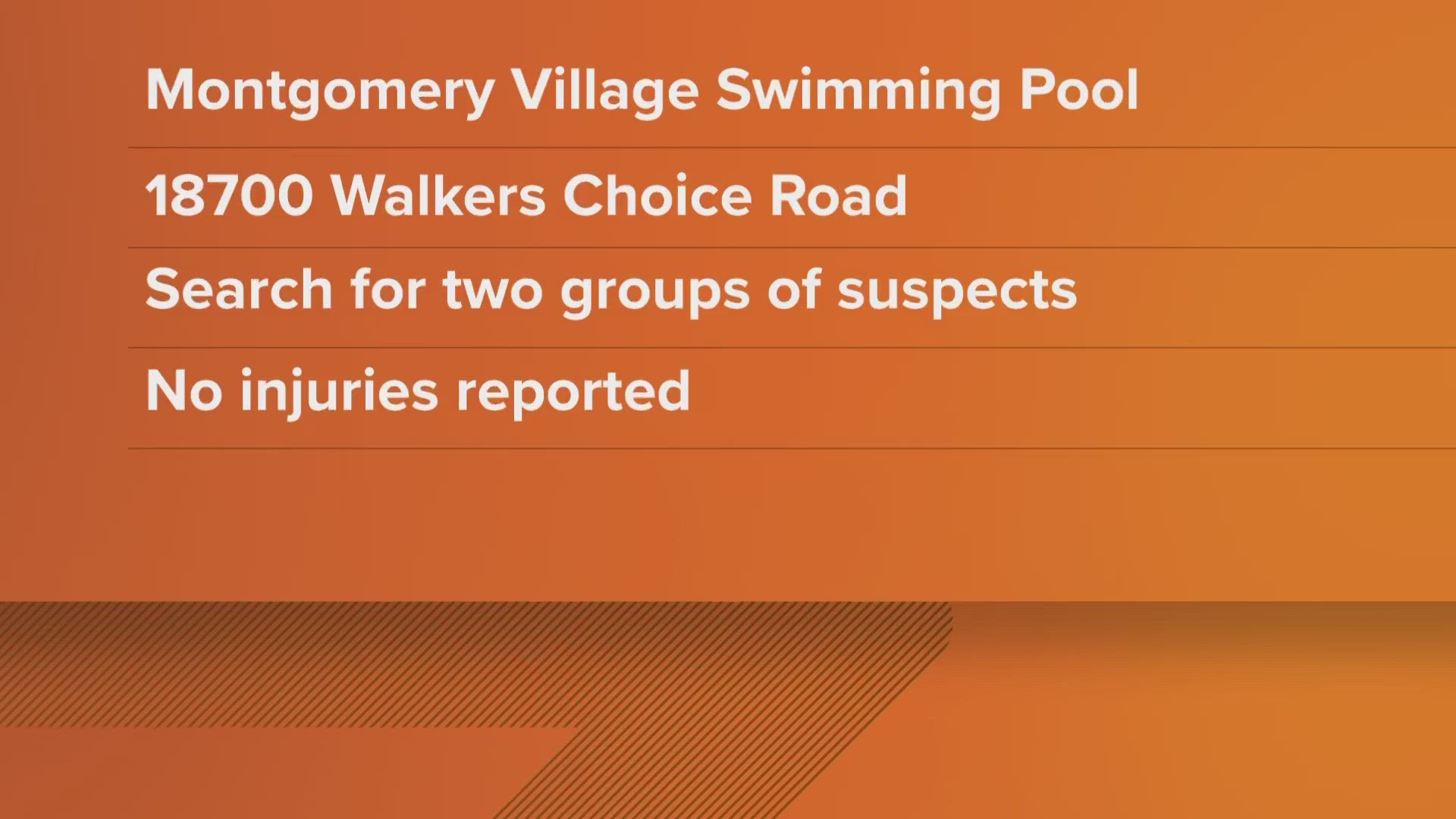 Police investigating shootout at swimming pool in Montgomery Co