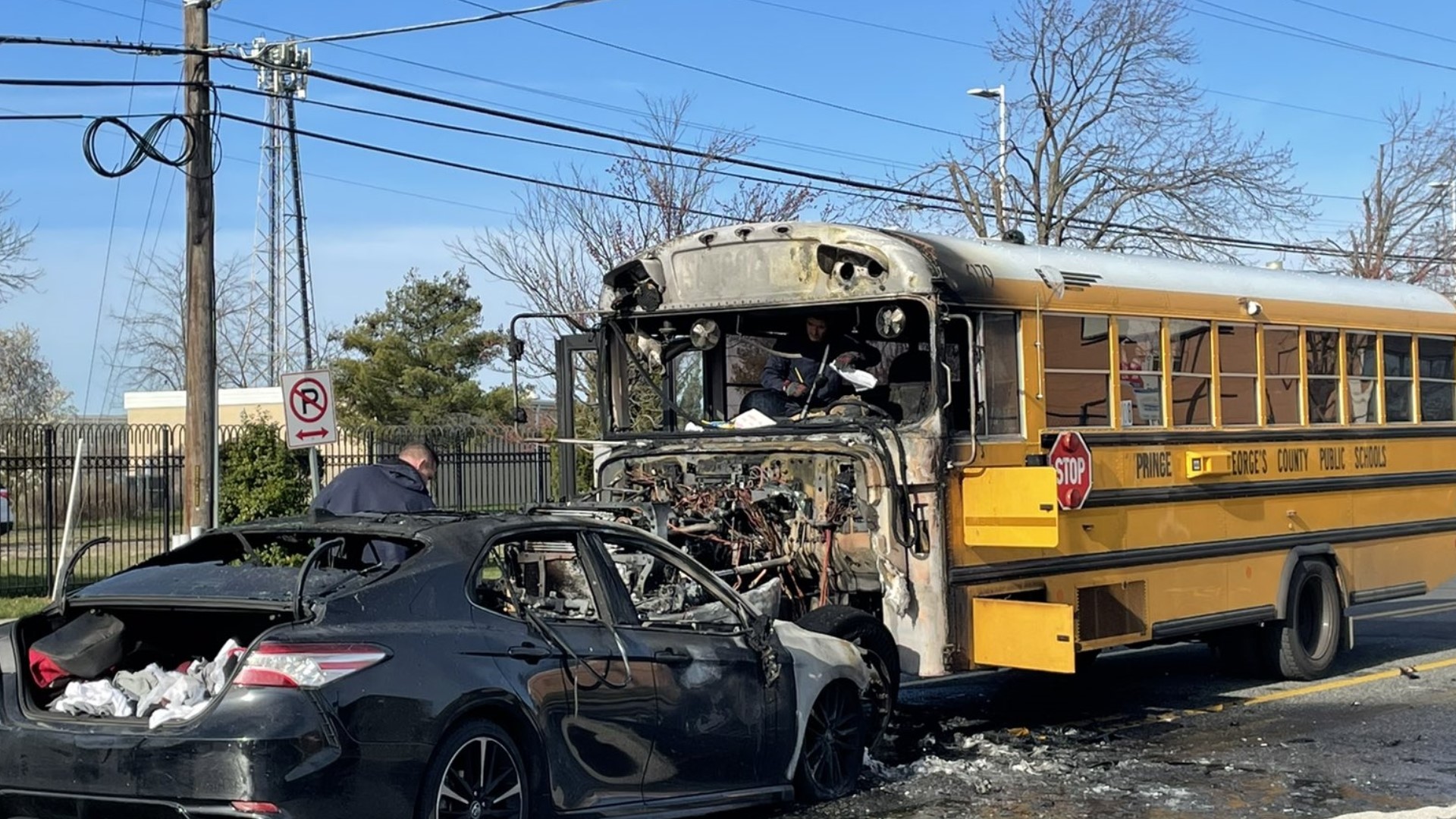 School bus crash sends driver to hospital | wusa9.com