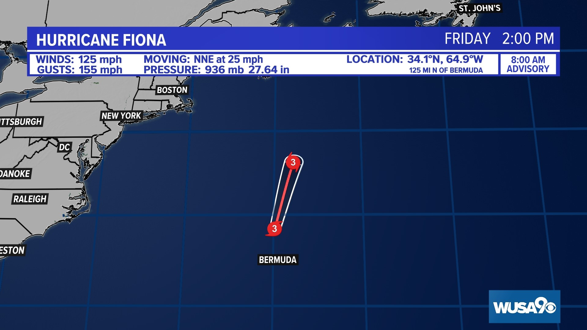 Fiona aims for Canada as tropical depression nine forms in the Caribbean