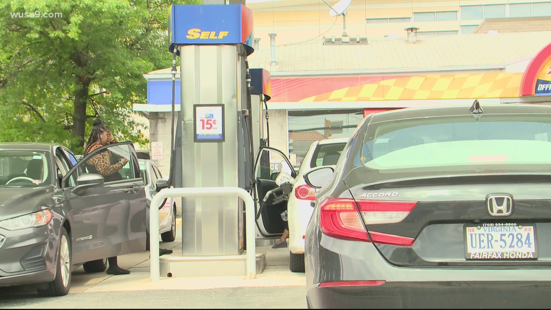 An Alexandria gas station had to close late and open early due to high demand.