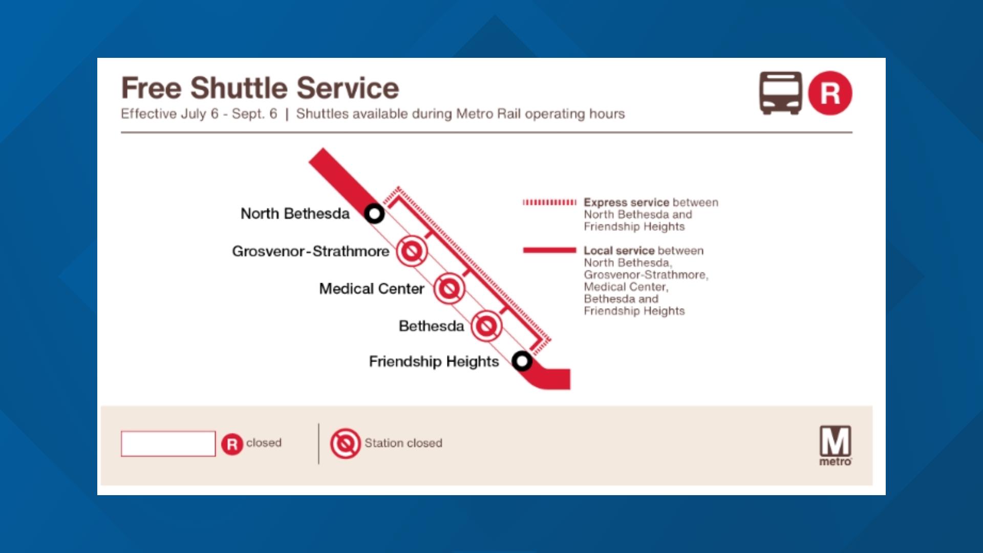 Portion of Metro's Red Line will be closed for 3 months this summer ...