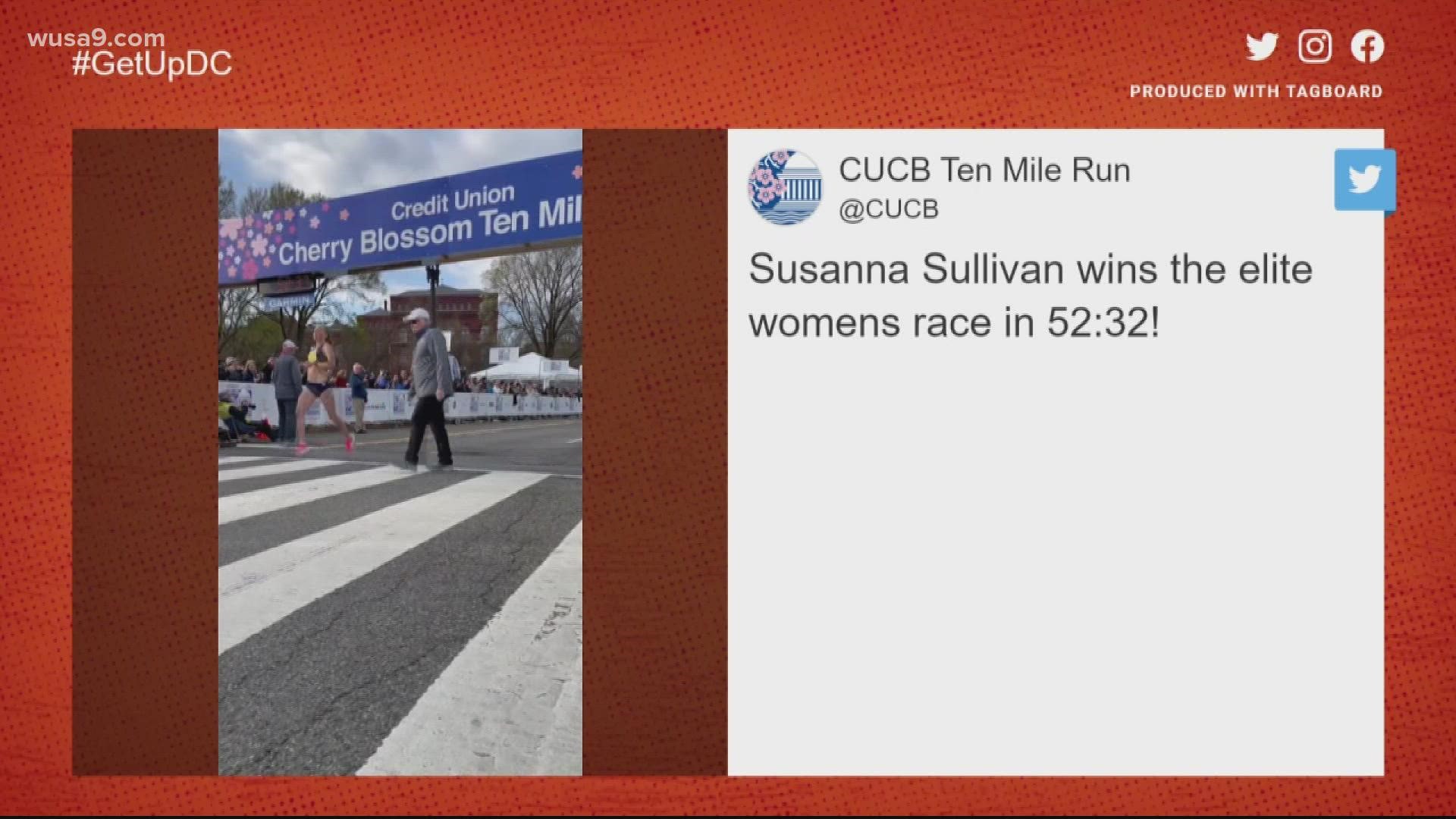 Susanna Sullivan crossed the finish line first for the women. She became the first local resident to be crowned the champion in the race since 1983.