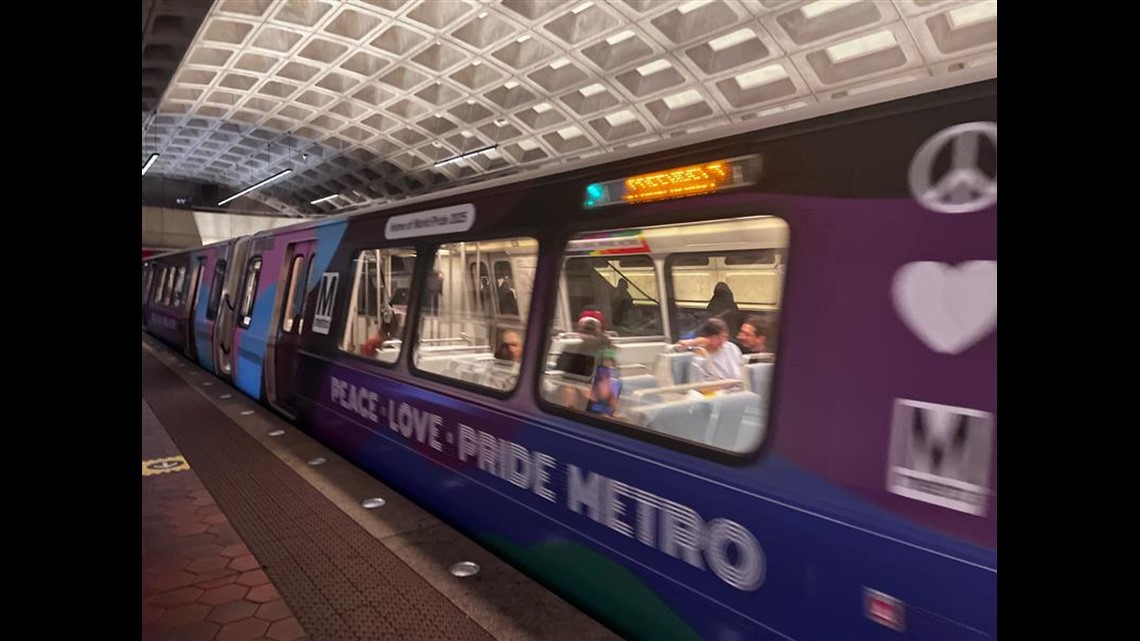 DC Metro during Pride month | wusa9.com