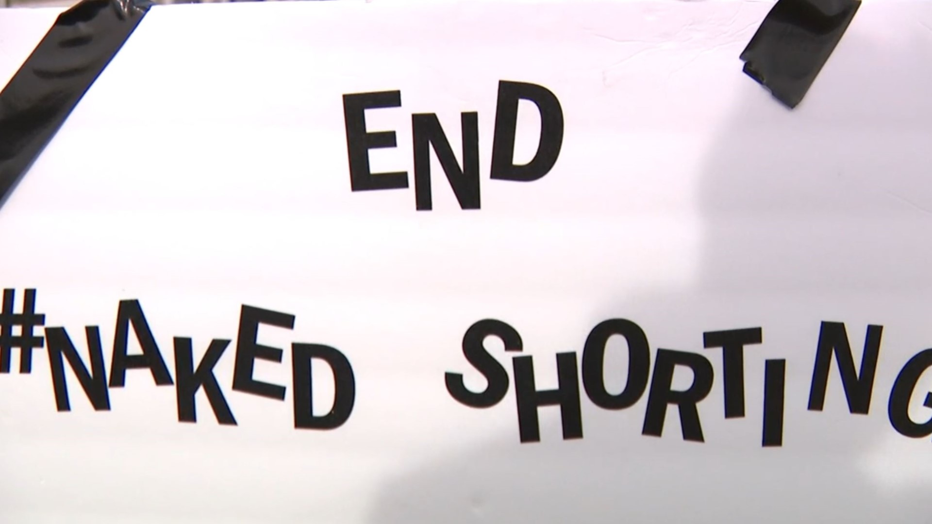 Stock market investors protest outside of SEC headquarters over fears of  rampant naked short selling