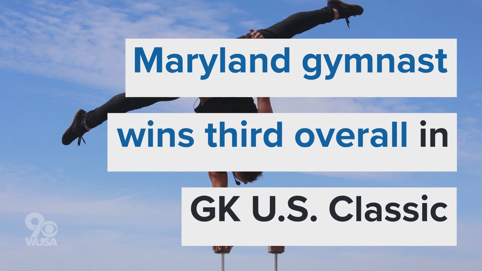 Kayla DiCello came in third overall in the GK Classic, but won gold for her uneven bars routine. She's headed to the Olympic trials next month