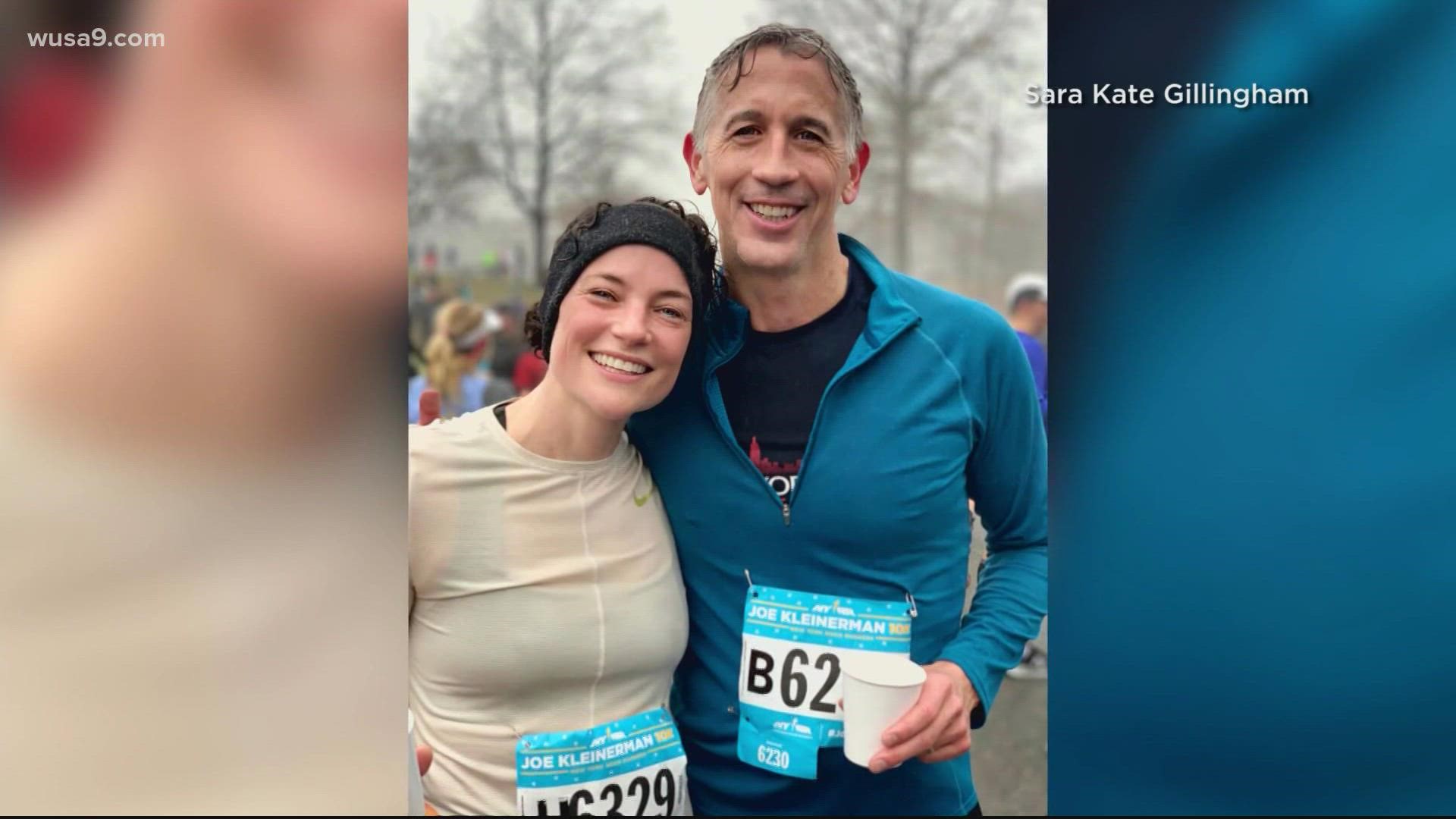 The 50th running of the marathon included a field of more than 30,000 people, but these two runners had an extra special bond.