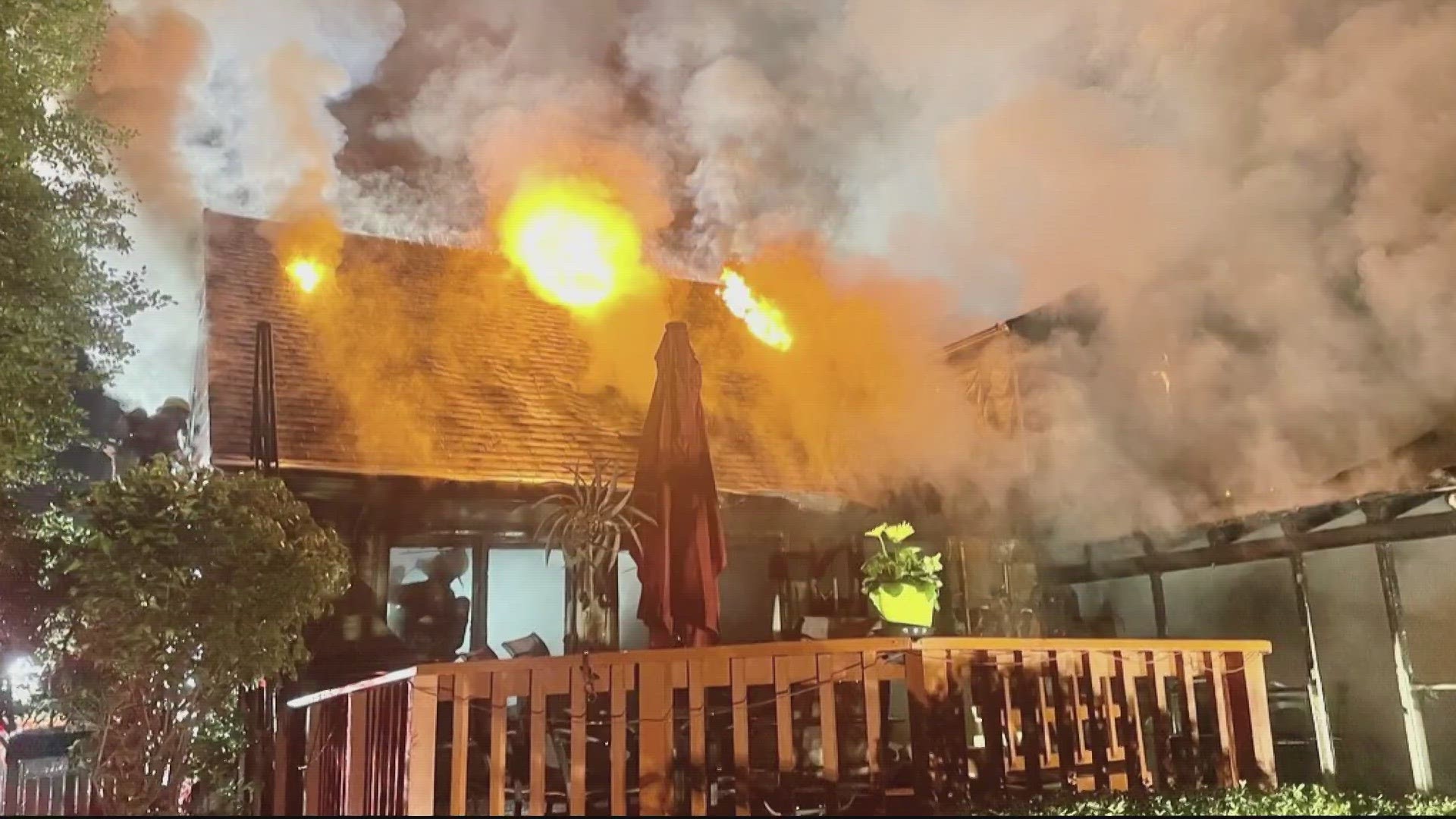 At least 75 firefighters responded to the scene to heavy fire coming out of the home. Pete Piringer said at the time of the fire the temperature was around freezing.