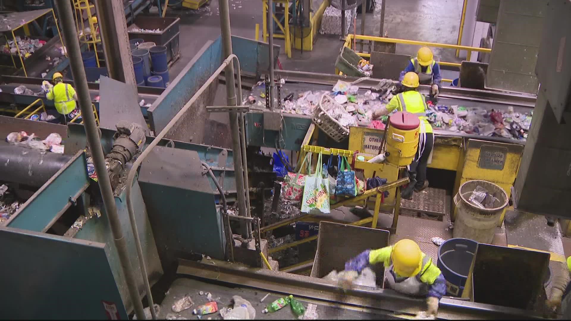 A new report says the county's recycling rate is nearly 59%.
