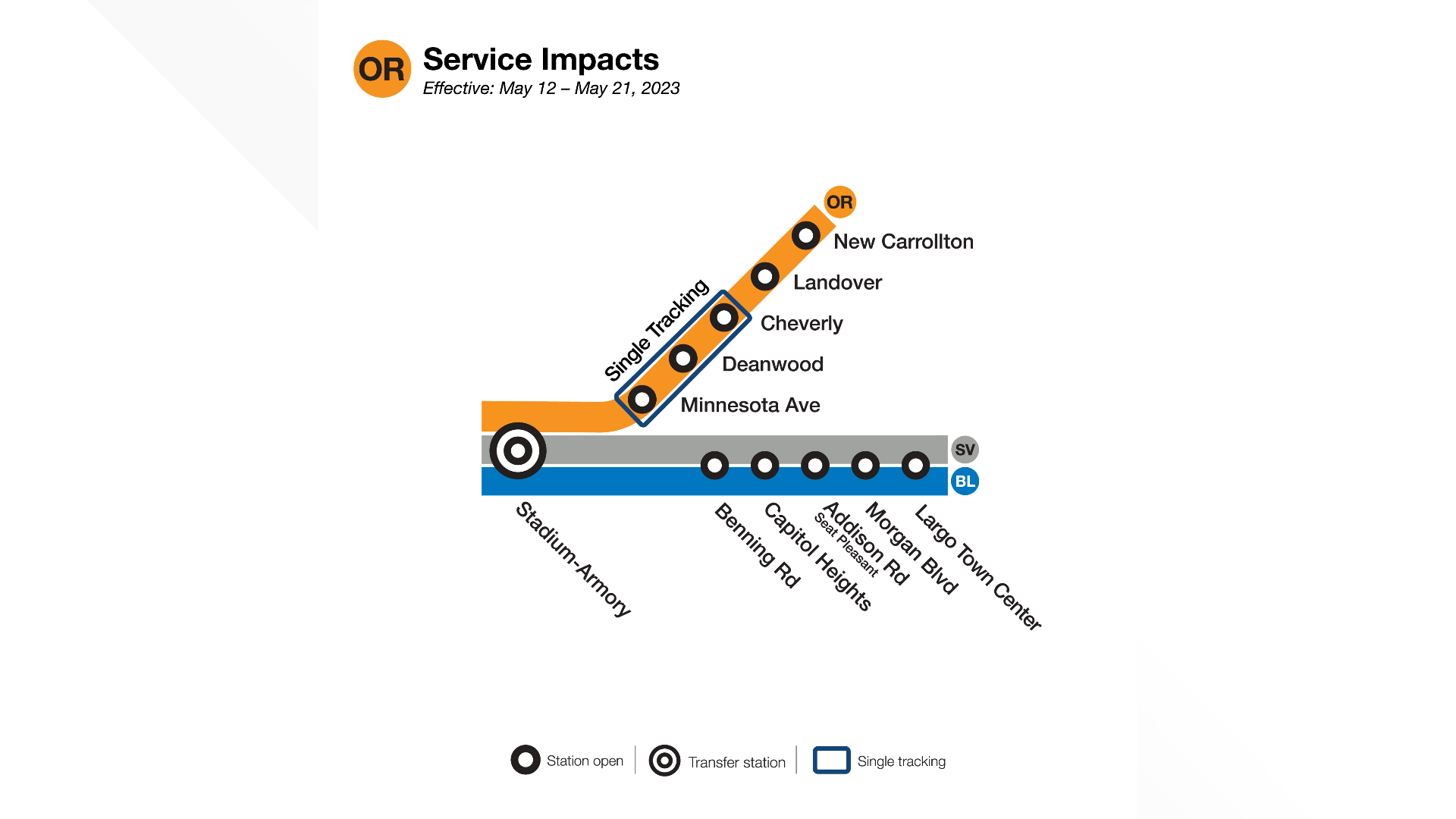 Metro summer schedule changes announced