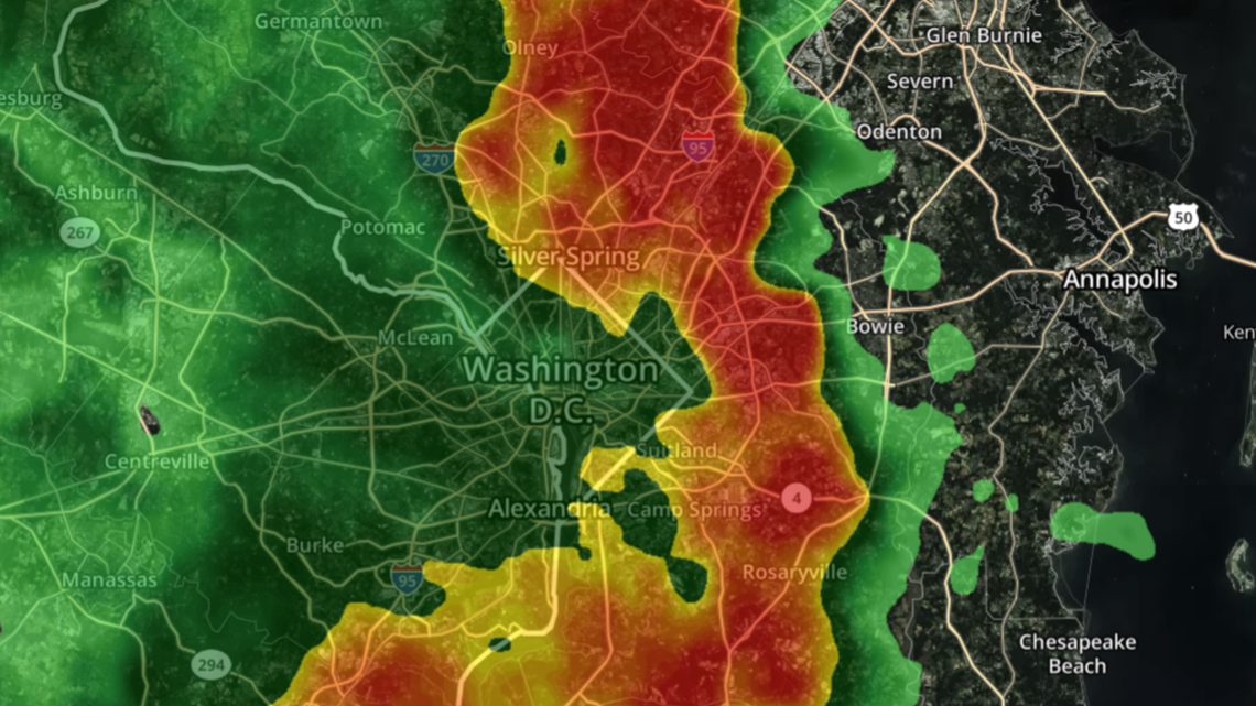 Here's the latest DC weather forecast