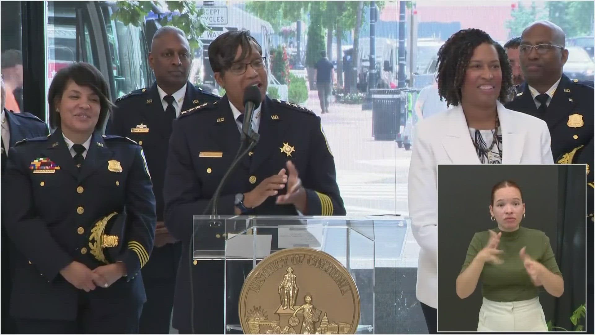 Pamela Smith was announced as the nominee for DC's next top cop in a press conference Monday.