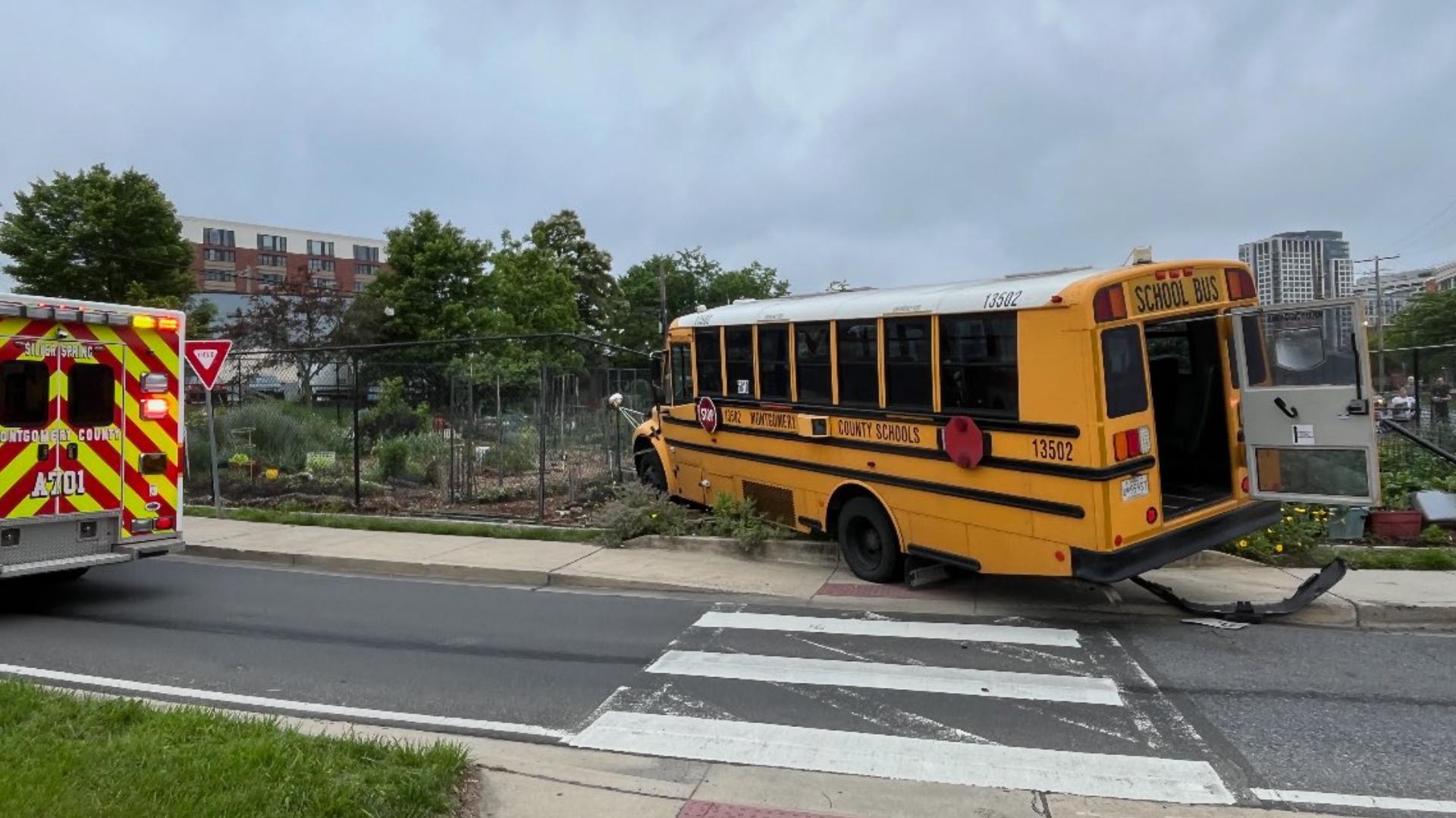 School bus vs SUV crash in Montgomery County injures 4 | wusa9.com