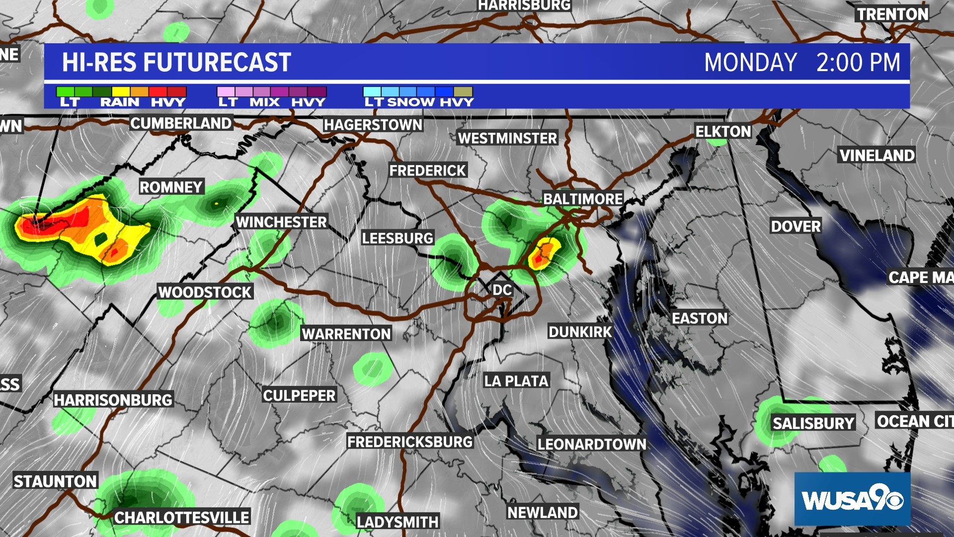 DMV weather: Here is when storms will impact the DMV Monday | wusa9.com