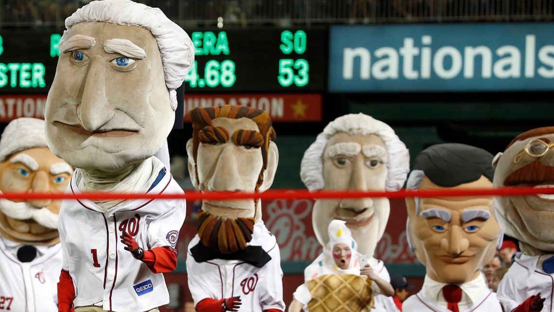 Nationals add fifth president to mascot race