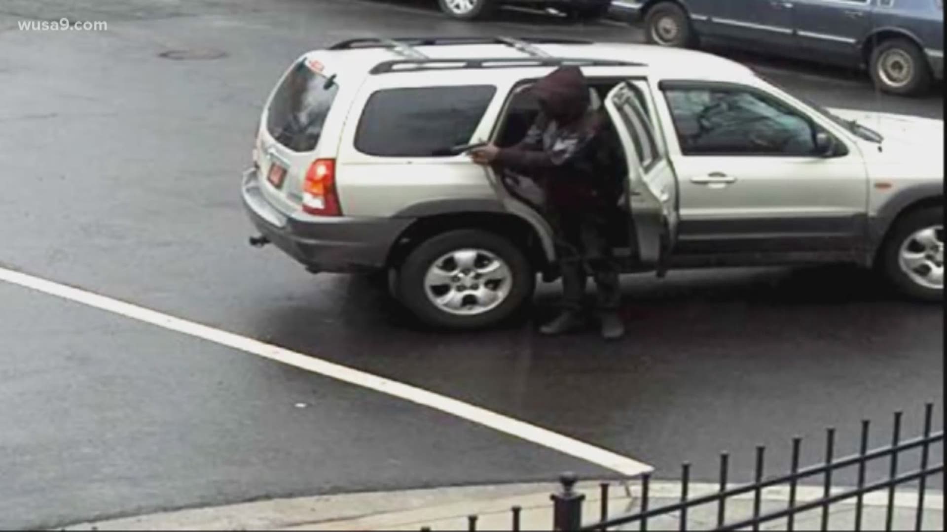 A man who shot two people in broad daylight over the weekend was caught on camera.