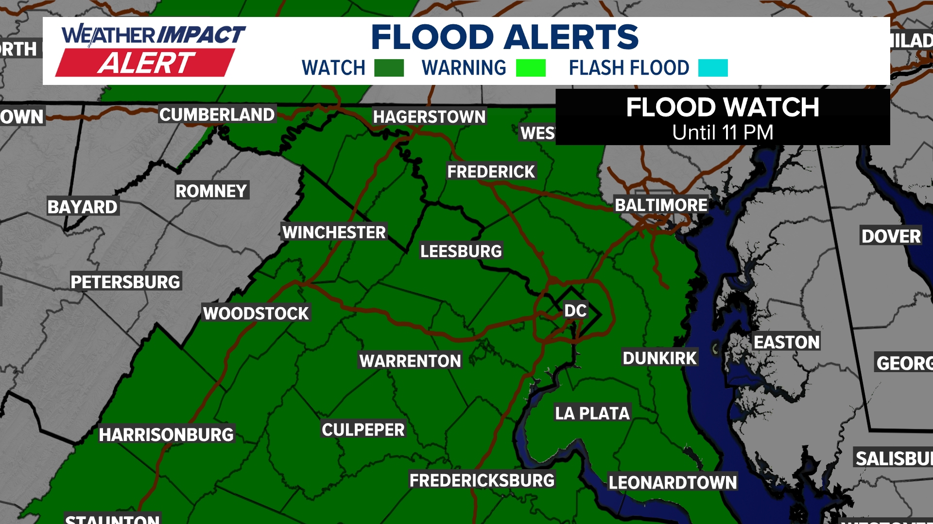 When showers and storms may impact your Friday plans | wusa9.com