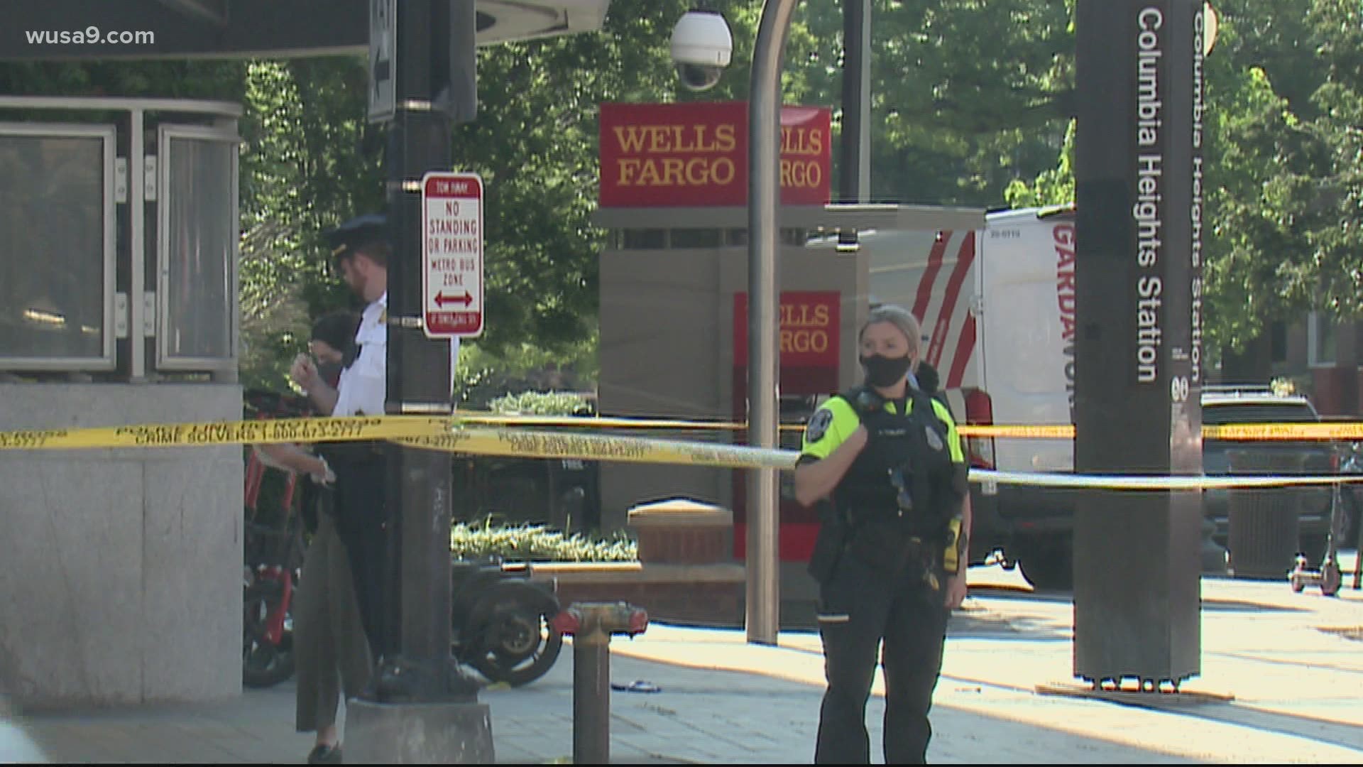 DC police are searching for a gunman who opened fire at the Columbia Heights Metro station in Washington, D.C.
