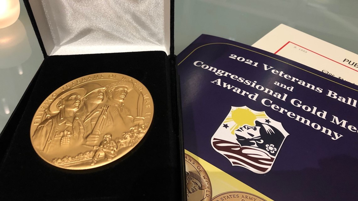 Filipino veterans received Congressional Gold Medal Award