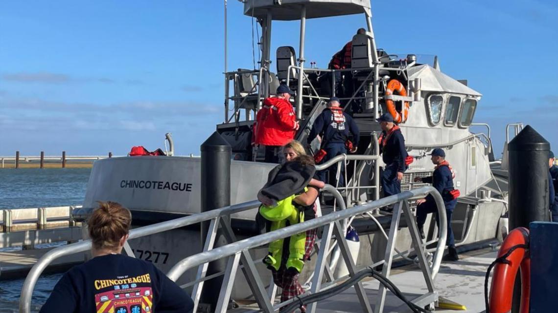 13 rescued from sinking vessel off Virginia