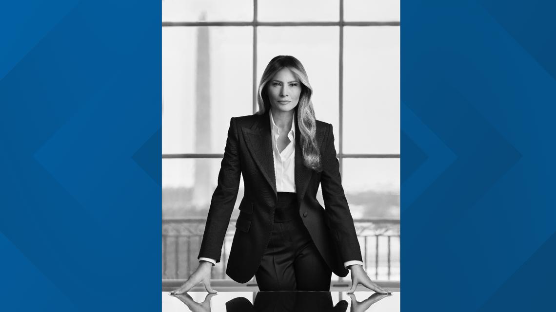 Melania Trump poses for 2025 White House portrait | wusa9.com