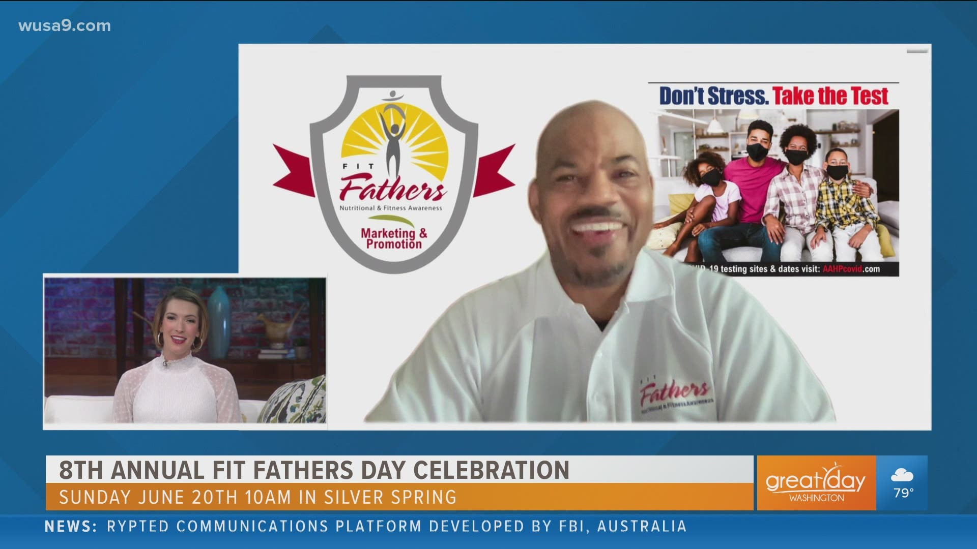 Kimatni Rawlins, founder of The Fit Fathers Foundation talks about the free event that features six different trainers and nutrition tips for the whole family.