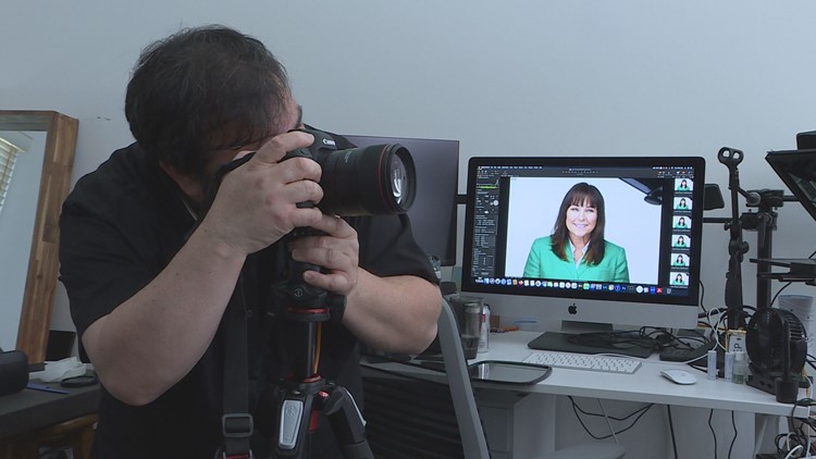 Local photographers snapping professional portraits for veterans