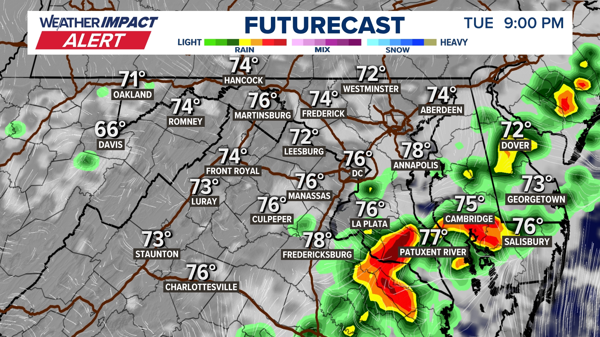 DC weather: Heavy rain and storms possible Tuesday | wusa9.com