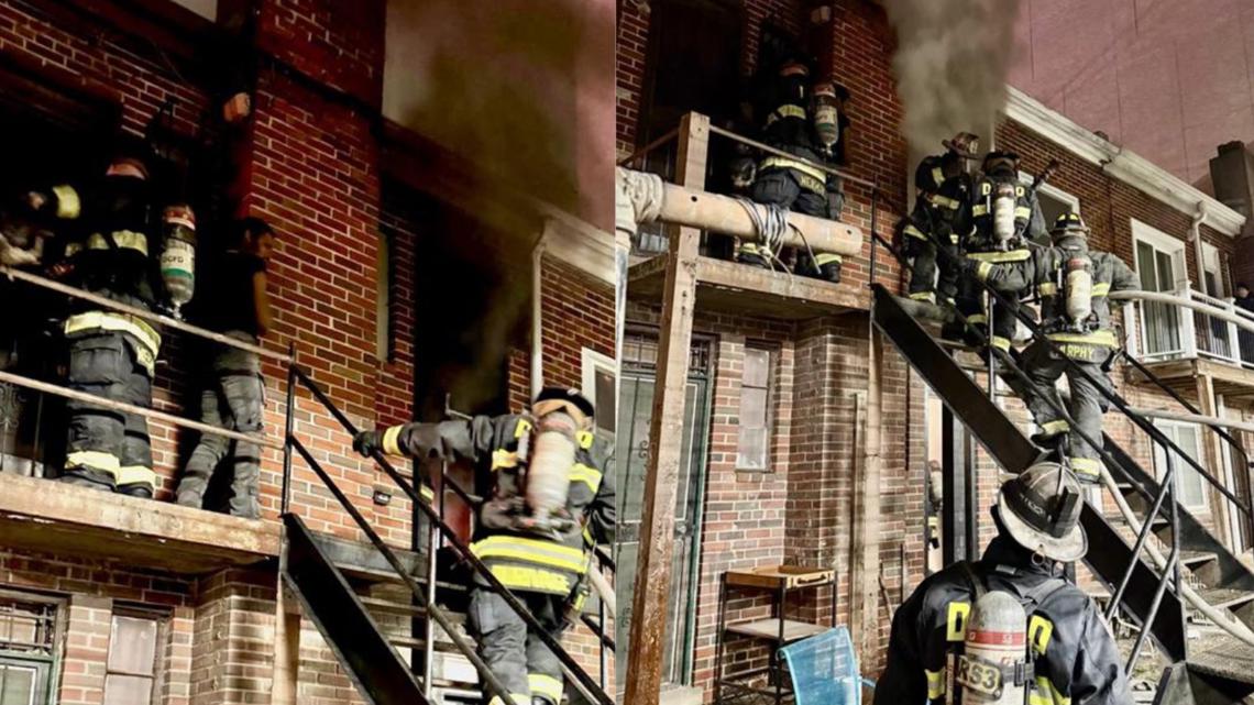 2 people rescued from fire on second floor