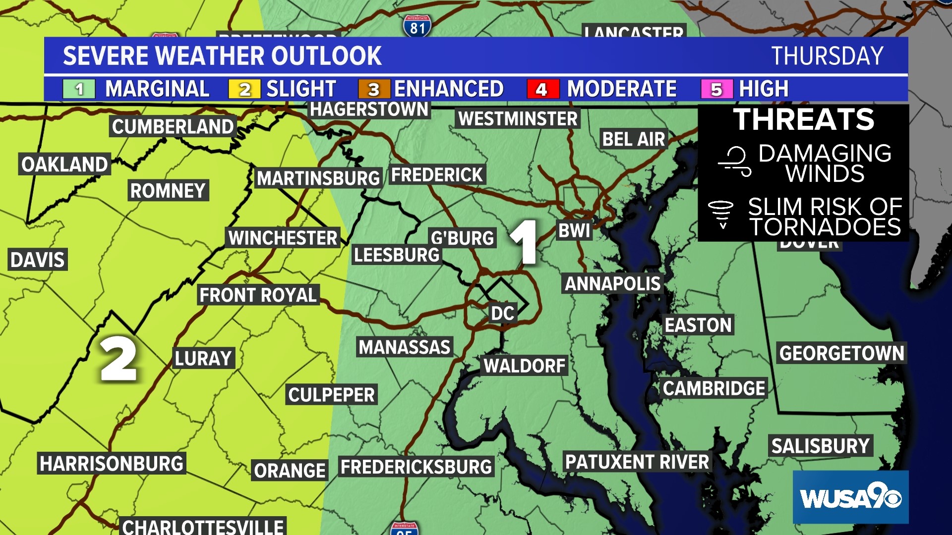 Timing strong storms Thursday in the DMV | wusa9.com