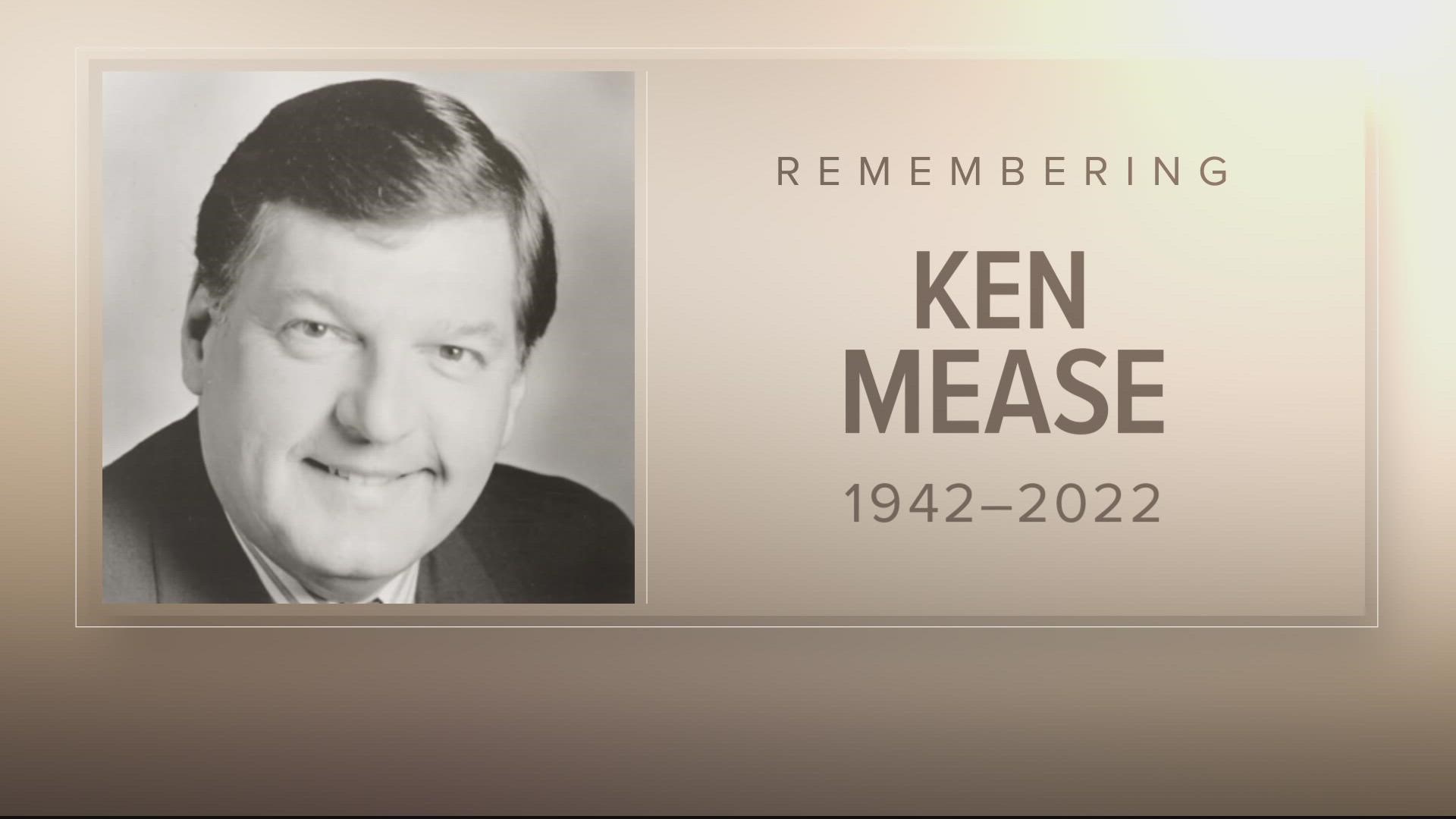 It's with a heavy heart that we have to let you know that WUSA9 has lost another member of our family--Ken Mease.