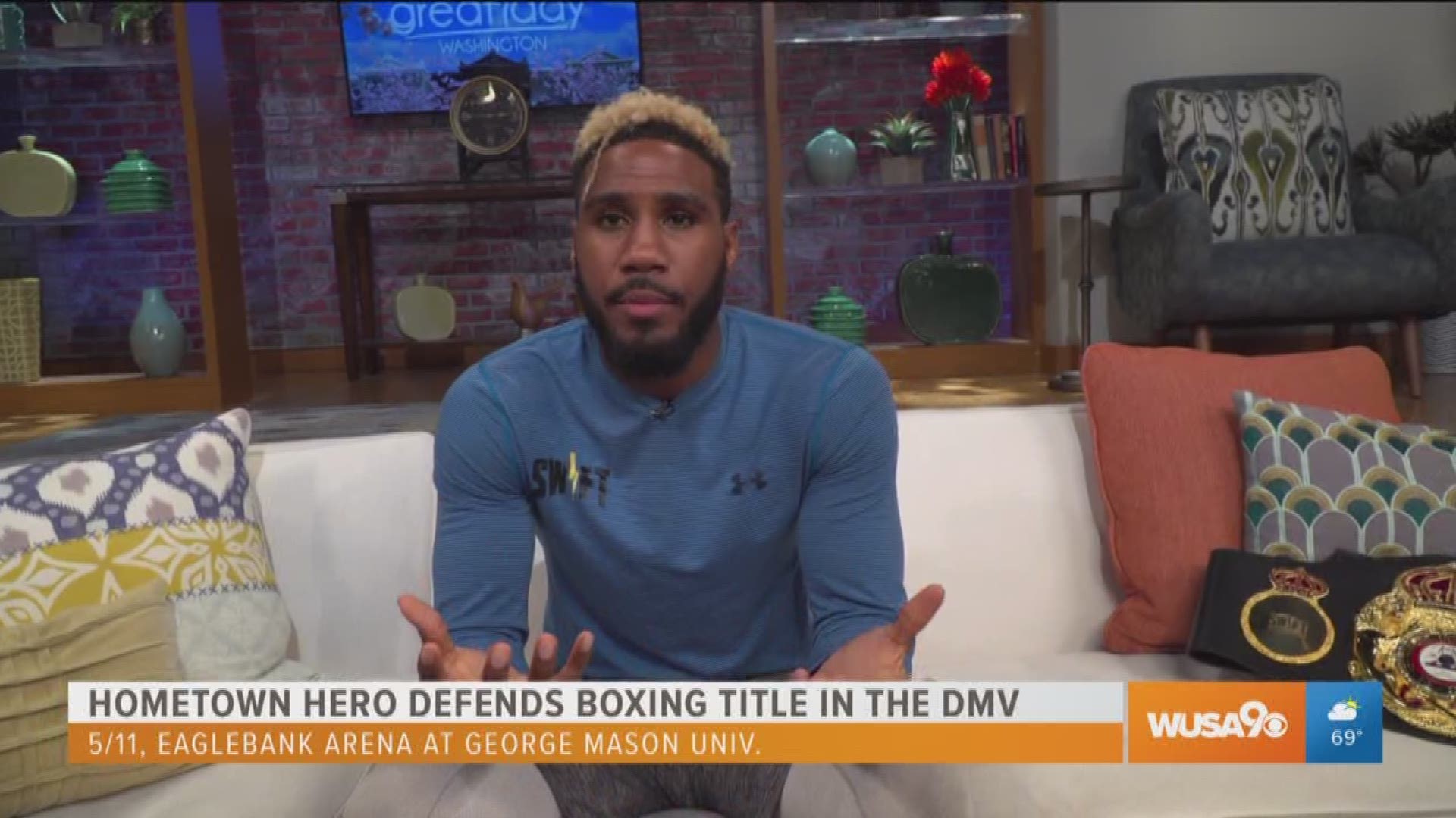 Unified 154-pound World Champion "Swift" Jarrett Hurd speaks about his successes growing up in Prince George's County.  The undefeated champion will defend his title against Julian Williams on May 11th at EagleBank Arena on the George Mason University campus in Fairfax, Va.