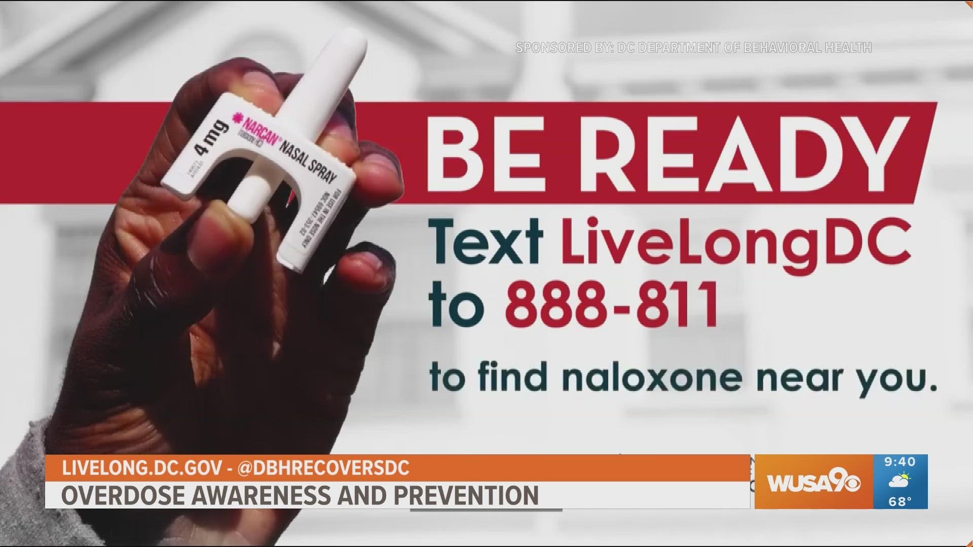 Sponsored by DC Dept. of Behavioral Health. See how DC officials are working to prevent overdoses, provide treatment for addiction, and access to support programs.