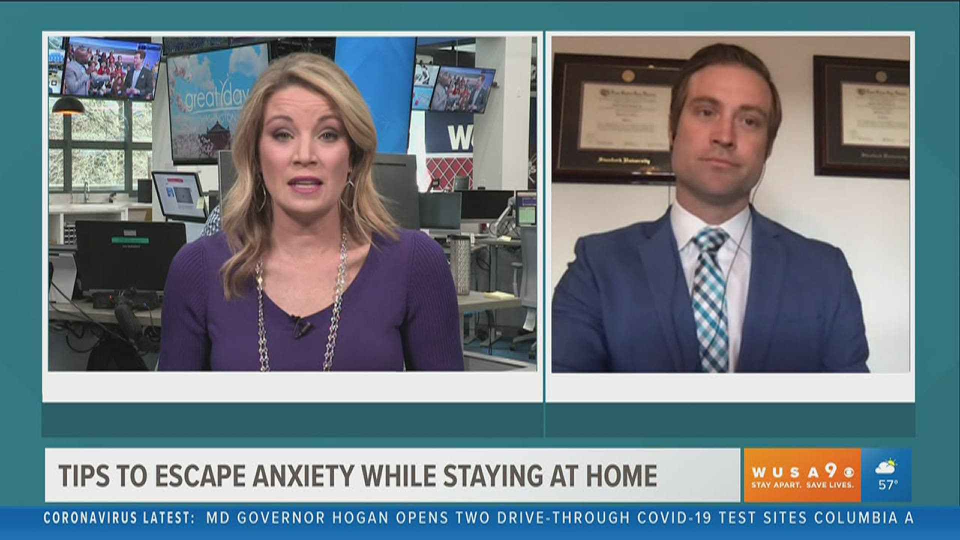 Does staying at home drive you nuts? While it's the best way to slow the pandemic, lack of social interaction can lead to anxiety. Dr. Don Vaughn shares a few tips.