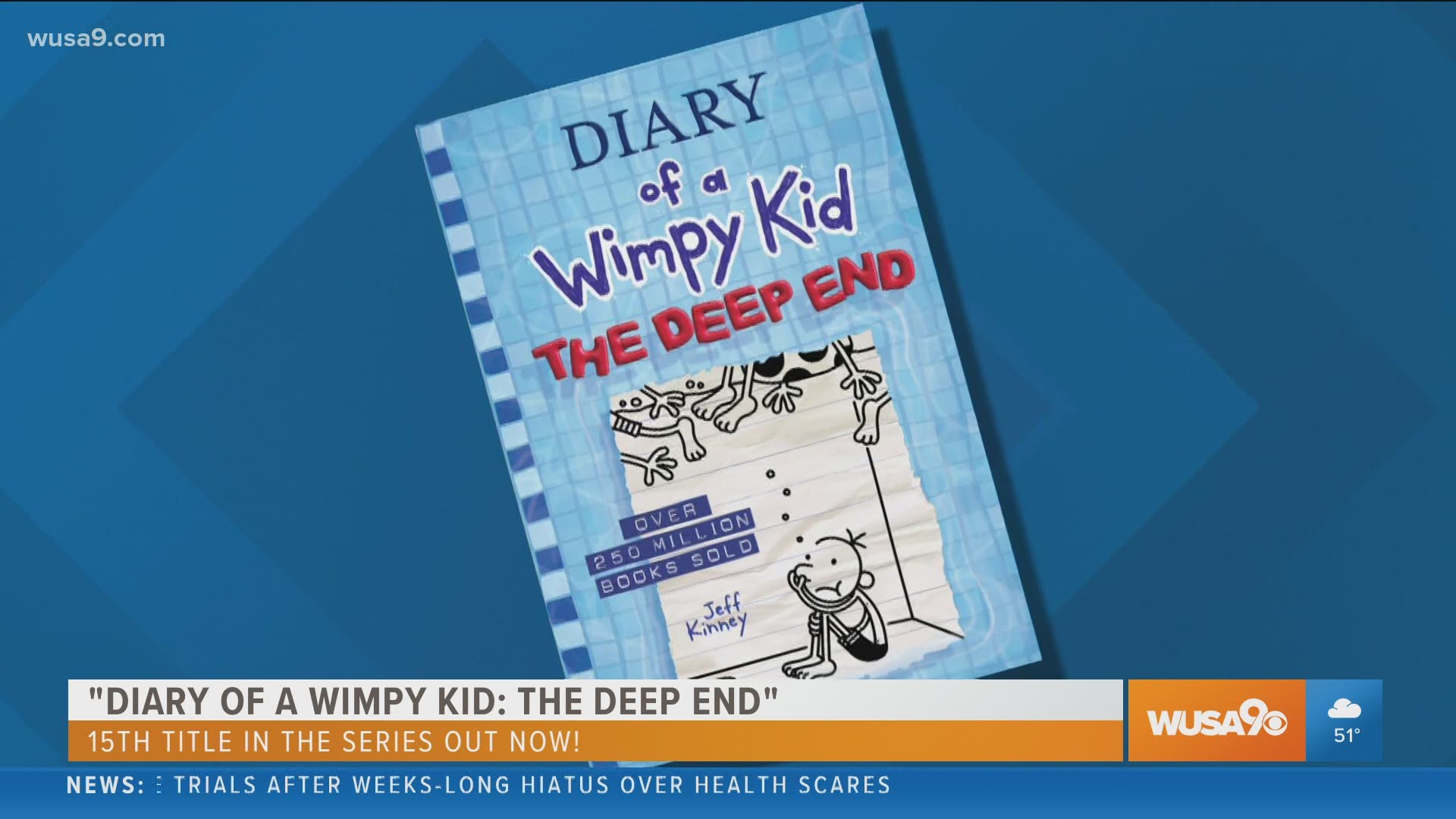 Jeff Kinney, author of the Diary of  Wimpy Kid series, tells us about his 15th book in the series and the social distance event at Blair High School.