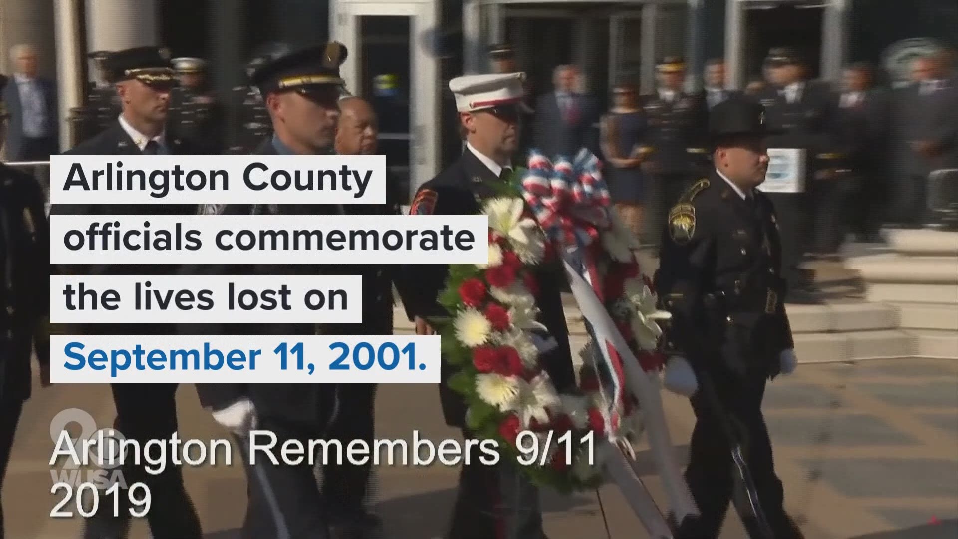 Arlington County officials commemorate the lives lost on 9/11.