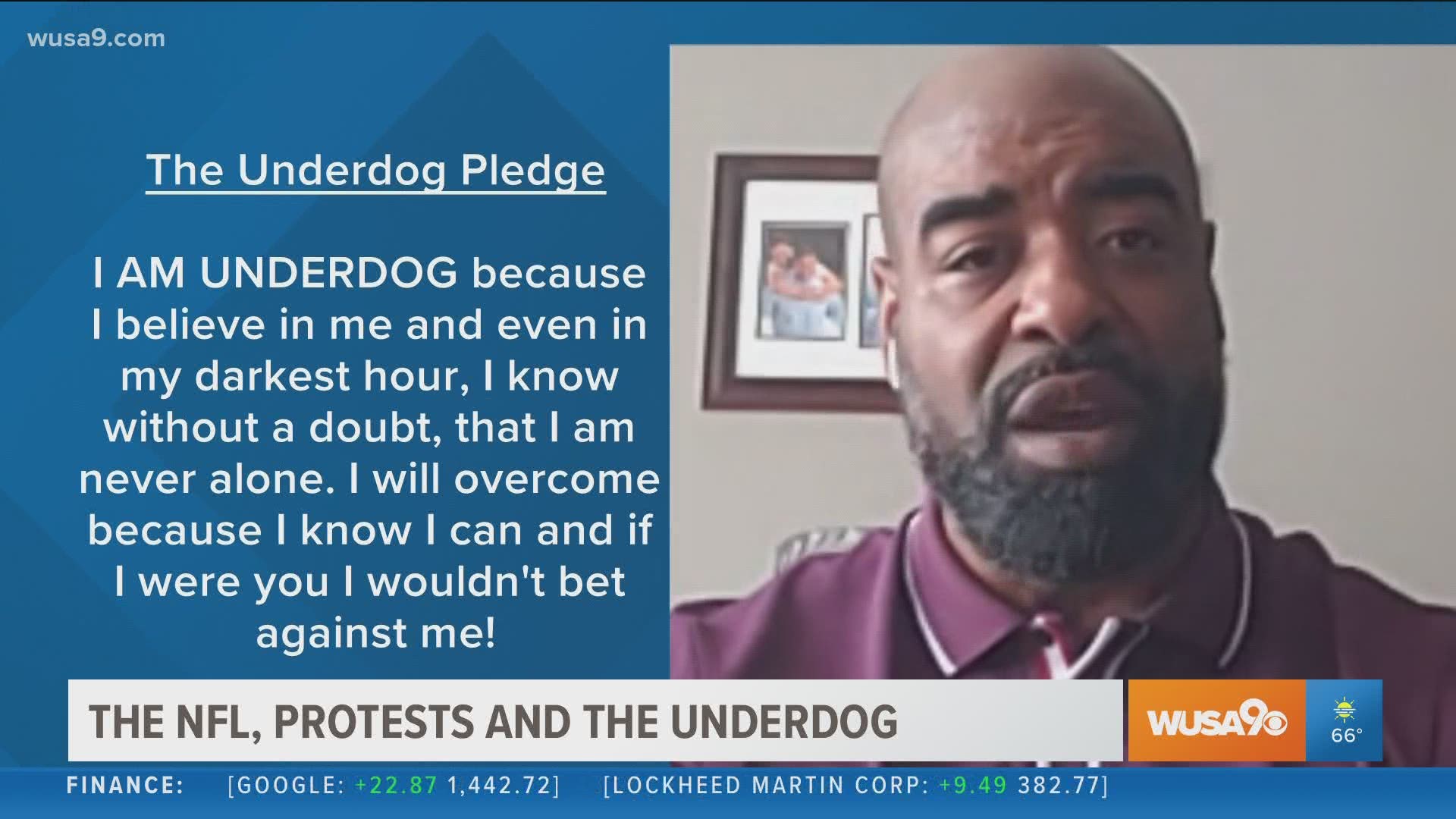Former NFL player and author, Tony Covington shares his book, "I Am Underdog" and the movement behind it.