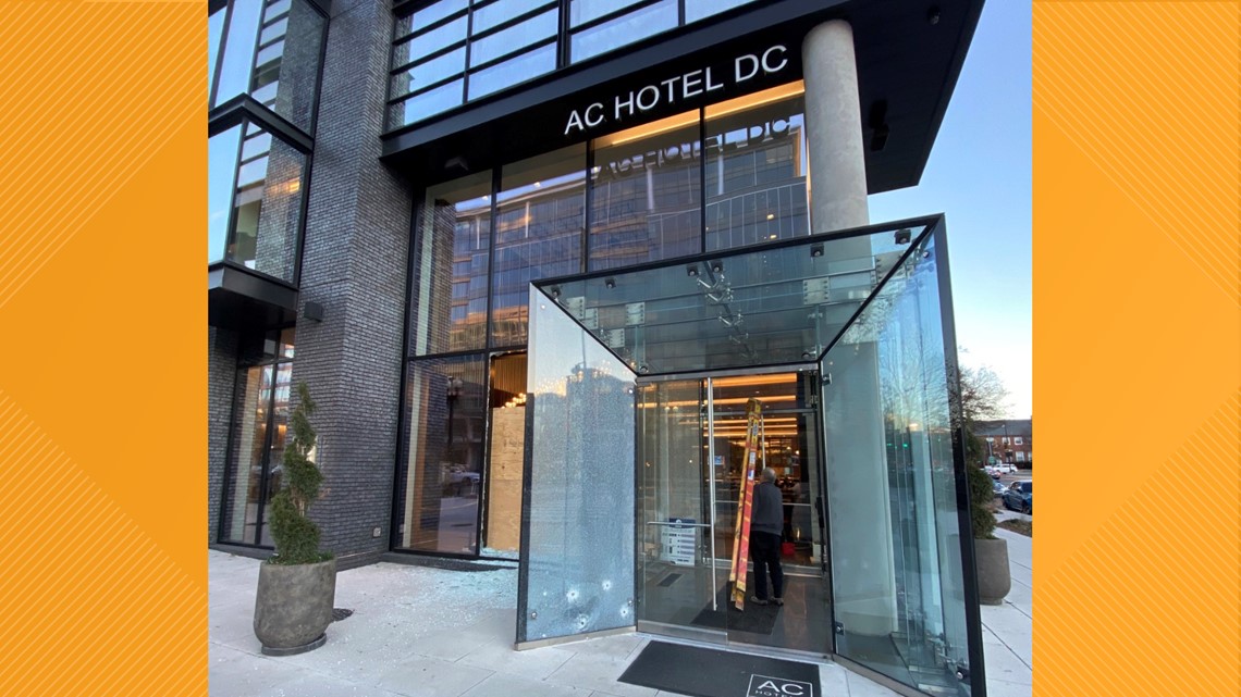 2 men wounded in a shooting at a DC hotel