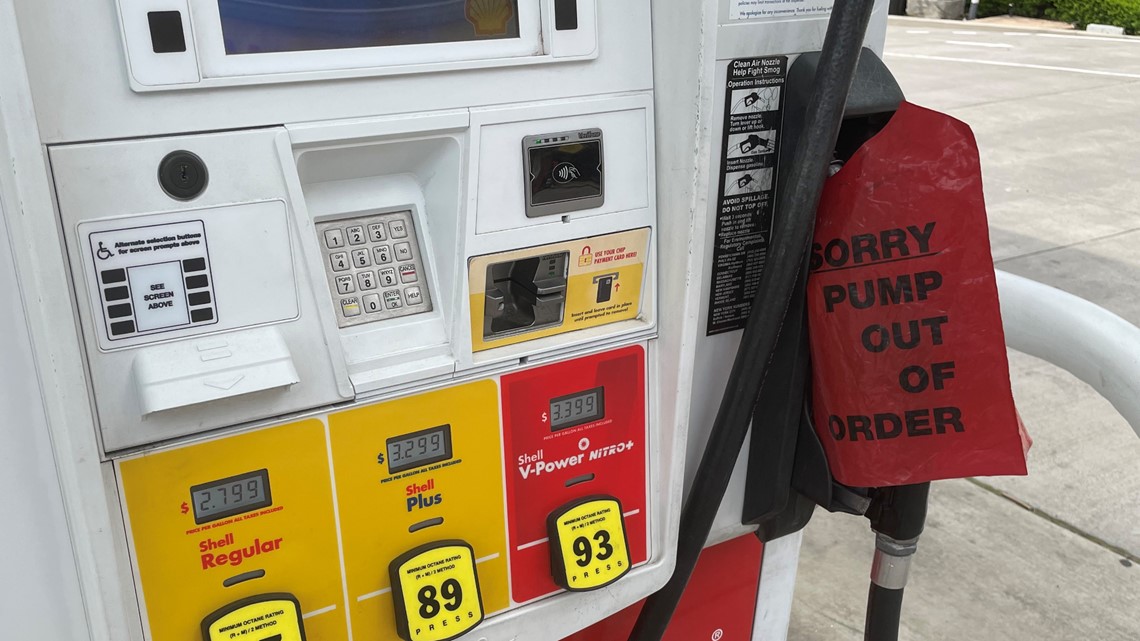 Shell Gas Colonization alexandria gas station runs out of fuel colonial pipeline hack | wusa9.com