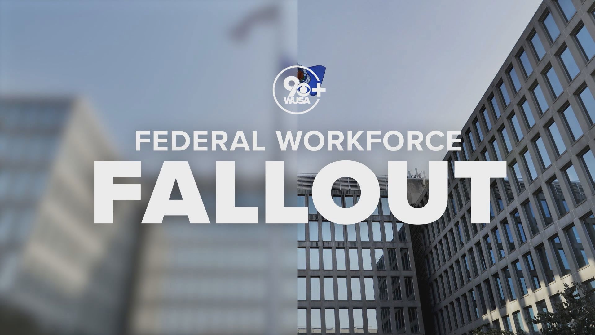 The Trump administration's efforts to drastically reduce the federal workforce have impacted many of our DMV neighbors. Larry Miller has the latest.