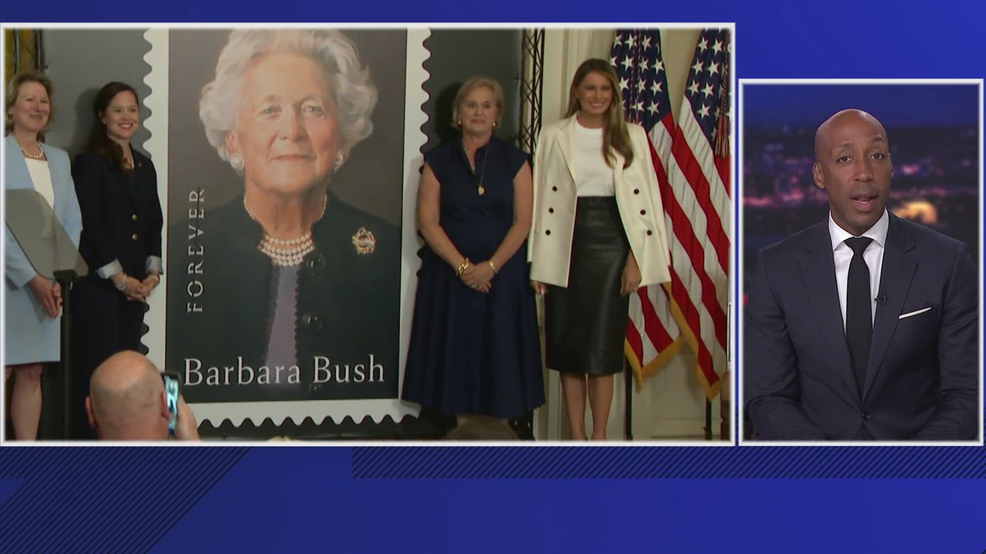 The stamp will release 2 days after the former first lady's 100th birthday. 