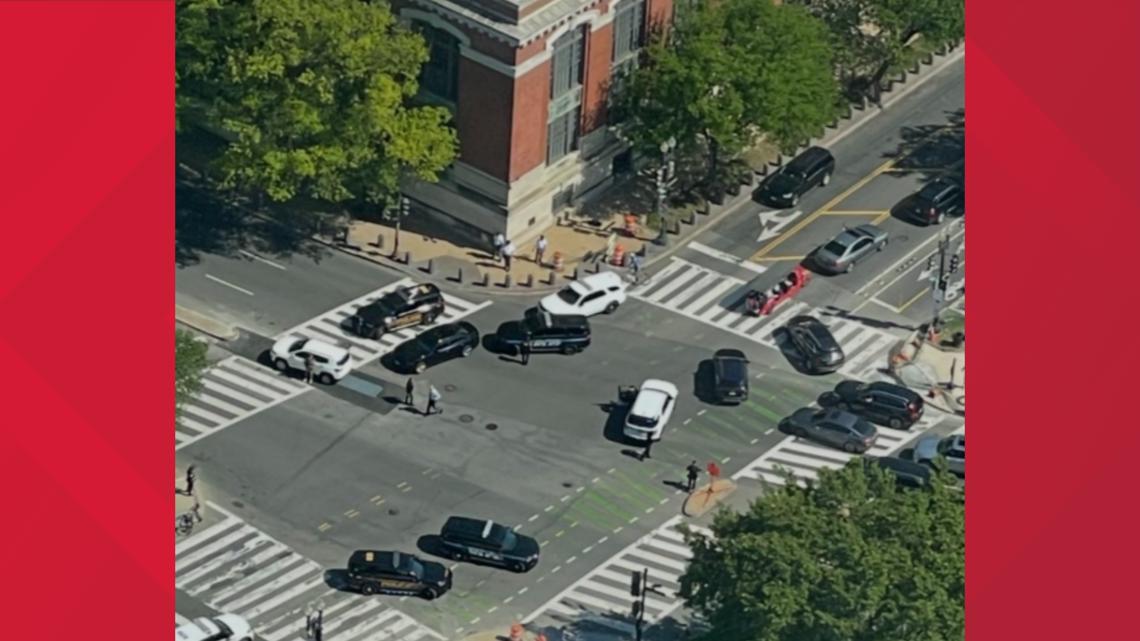 Person shot by Secret Service near White House, journalists evacuated A shooting near the White House prompted road c...