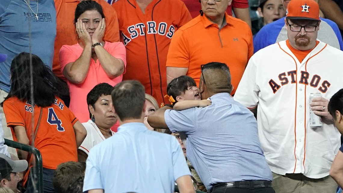 MLB Fan Hit by Foul Ball 